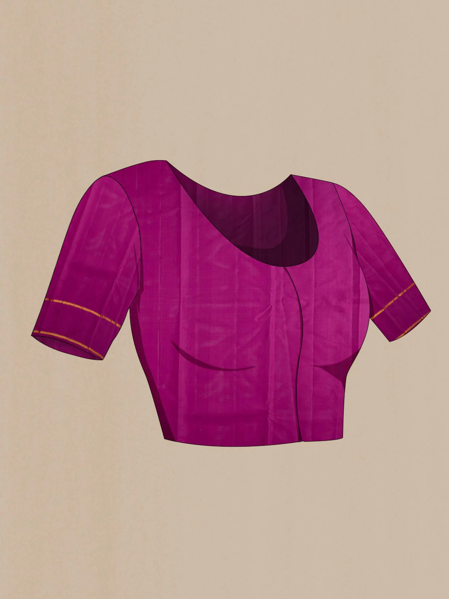Purple Kanchipuram Silk Saree - Image 6