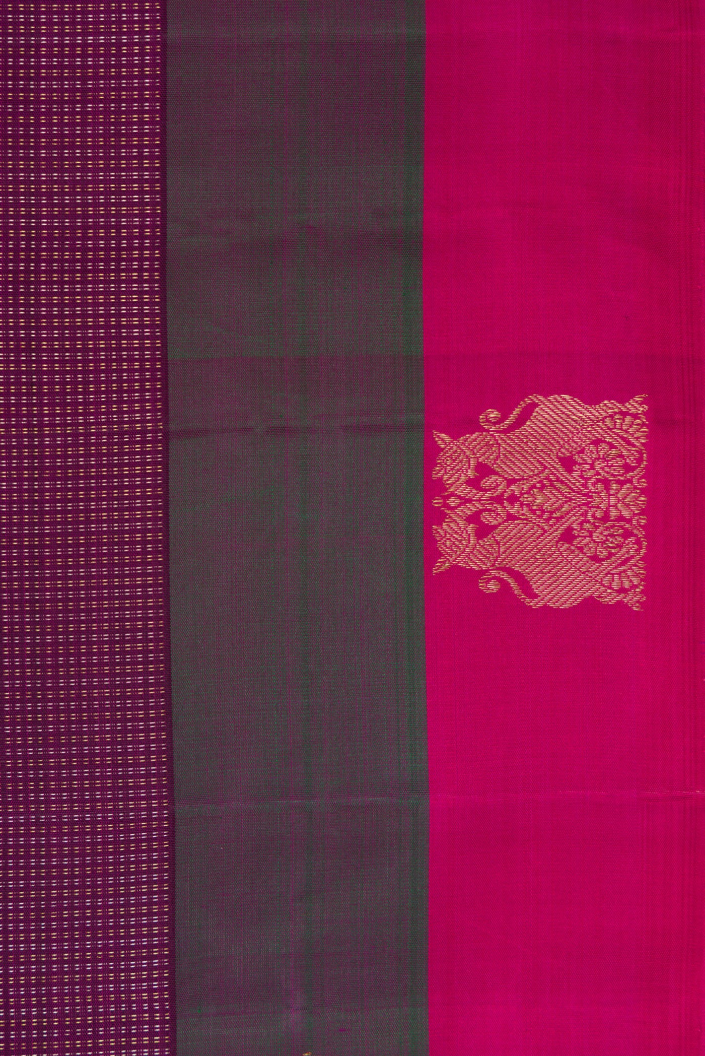 Purple Kanchipuram Silk Saree - Image 3