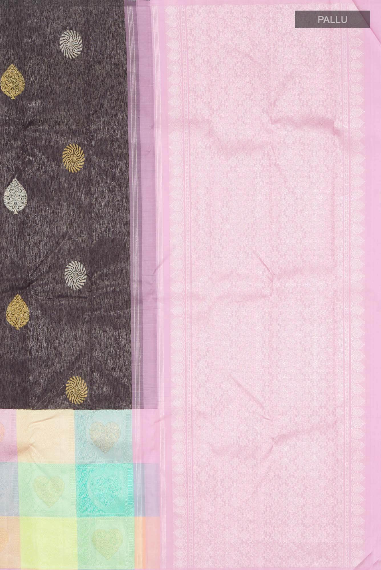 Purple Kanchipuram Silk Saree - Image 5