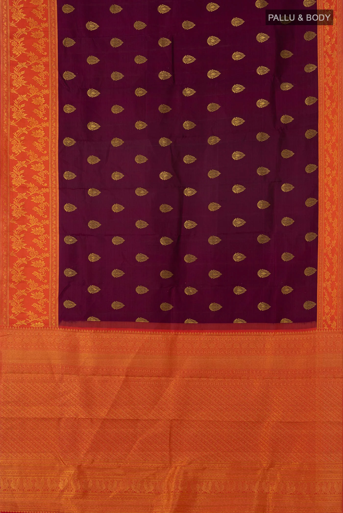 Purple Kanjivaram Silk Saree - Image 5