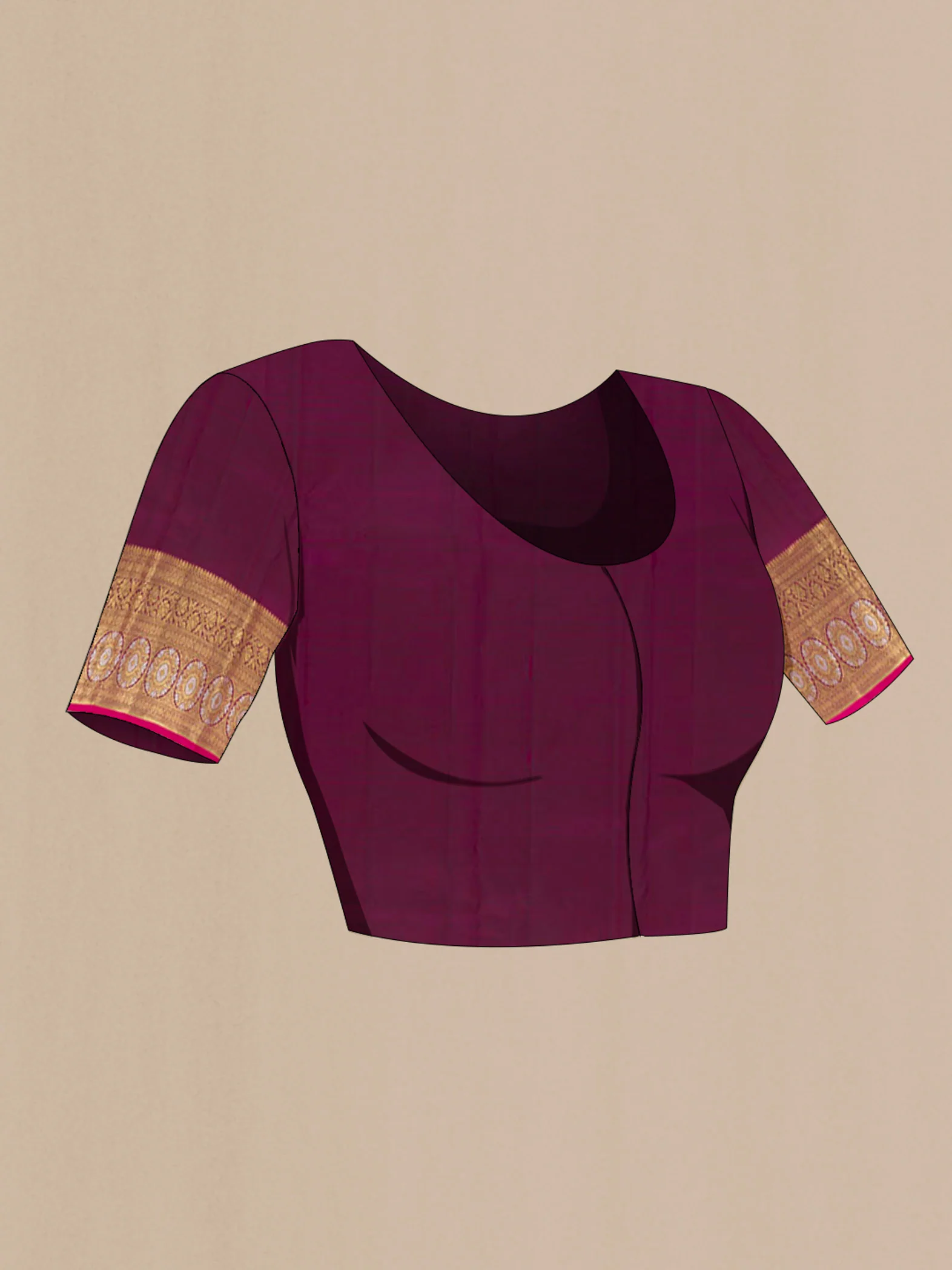 Purple Kanjivaram Silk Saree - Image 4