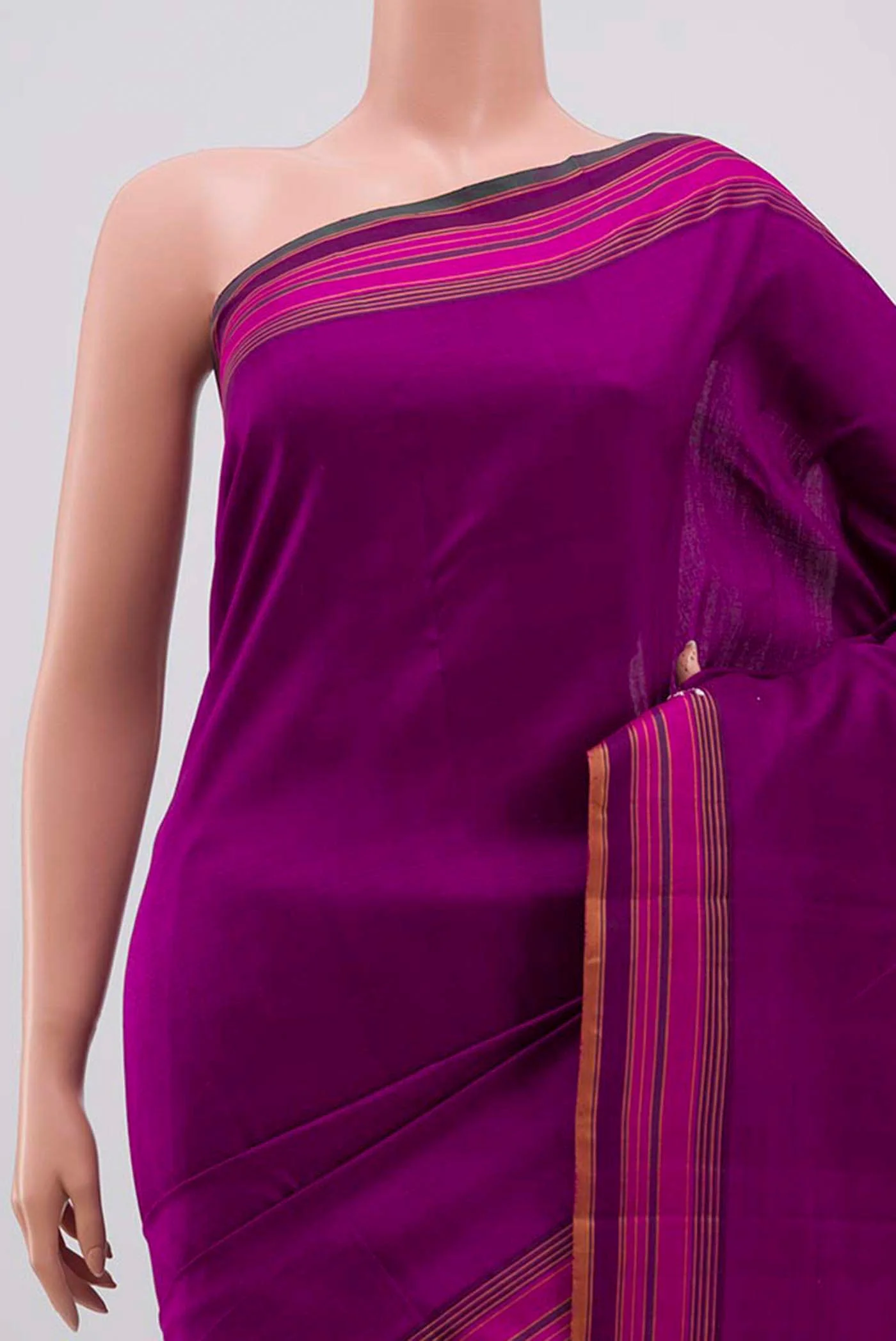 Purple Kanjivaram Silk Saree - Image 2