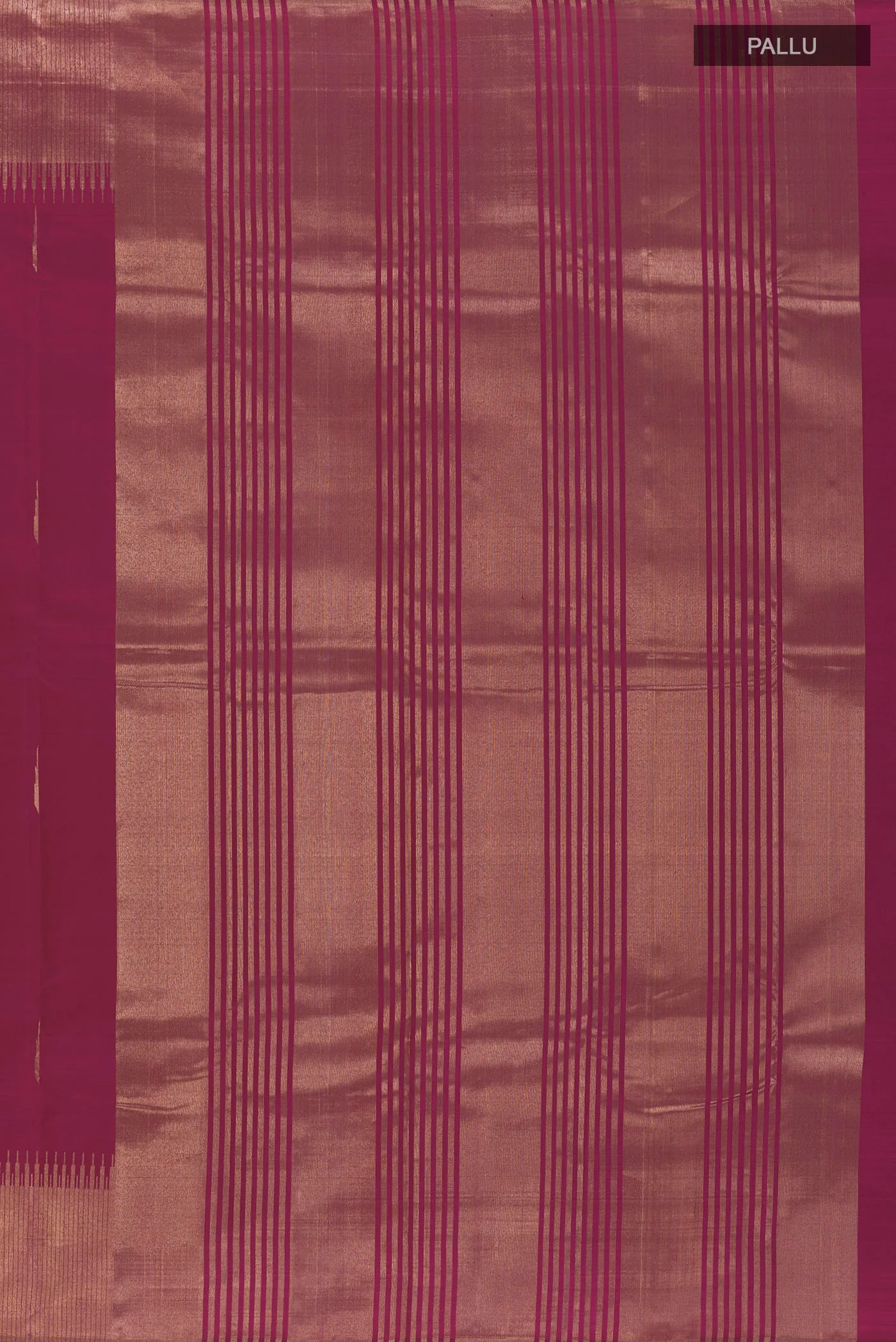 Magenta Kanjivaram Silk Saree - Image 6