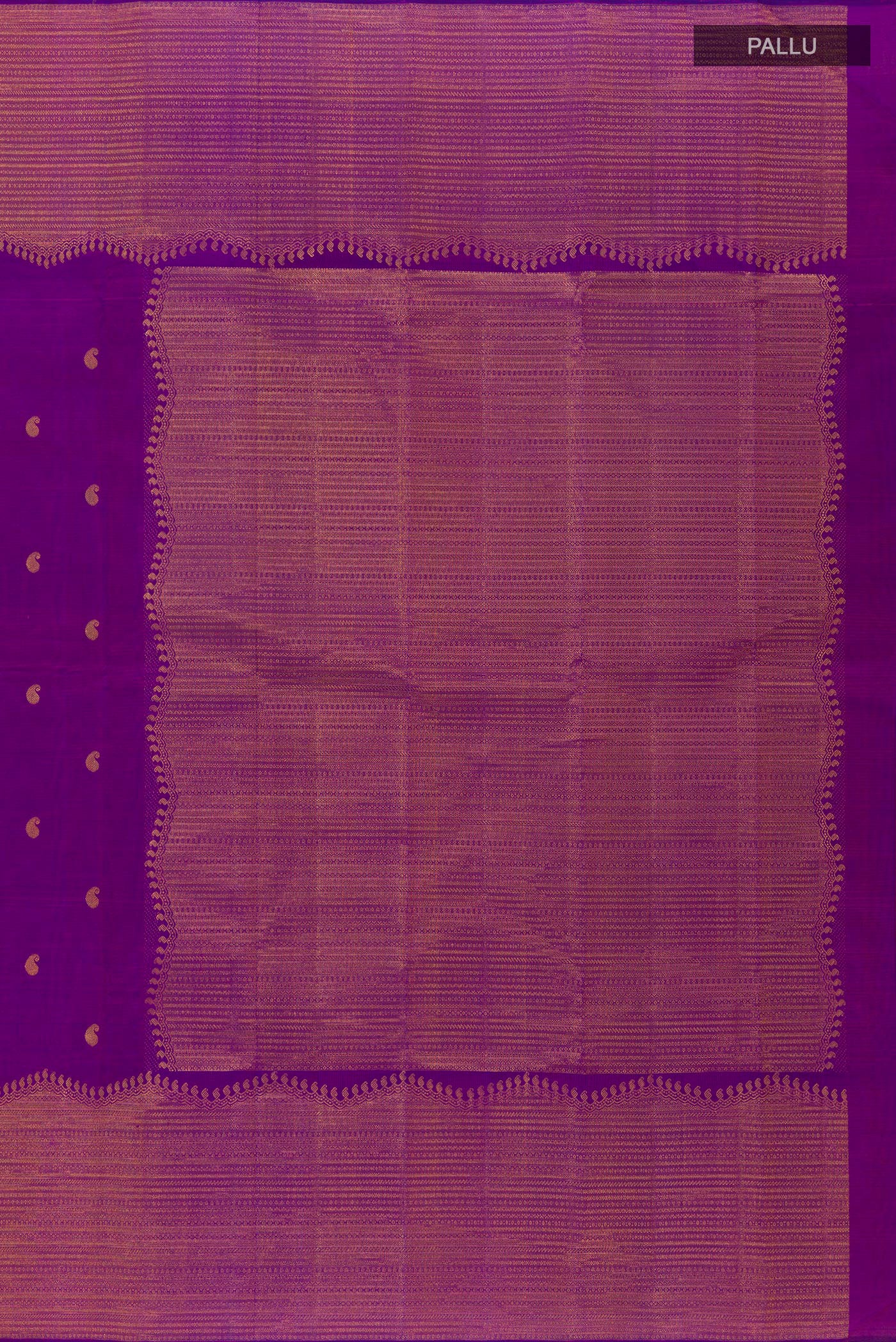 Purple Kanjivaram Silk Saree - Image 6
