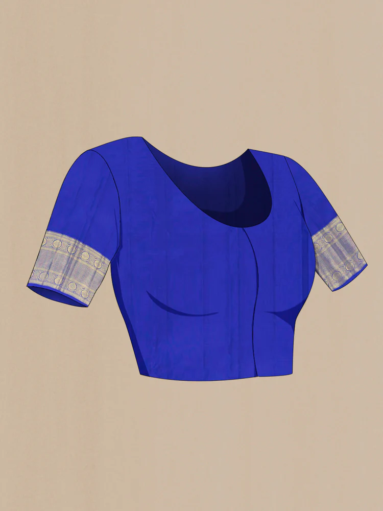 Purple Kanjivaram Silk Saree - Image 4
