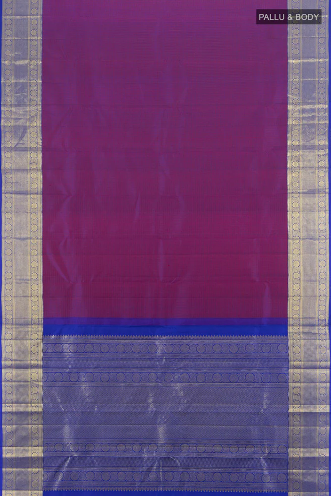 Purple Kanjivaram Silk Saree - Image 5
