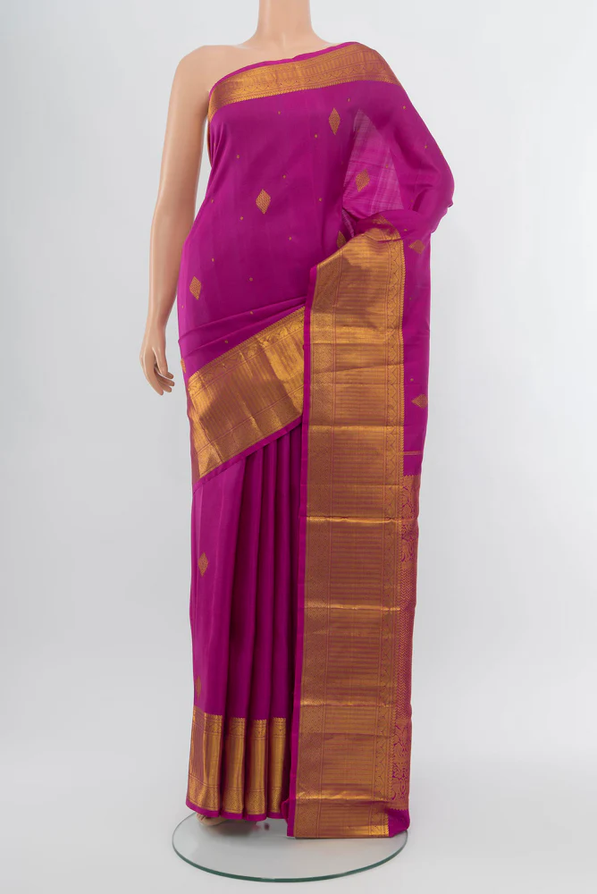 Purple Kanjivaram Silk Saree