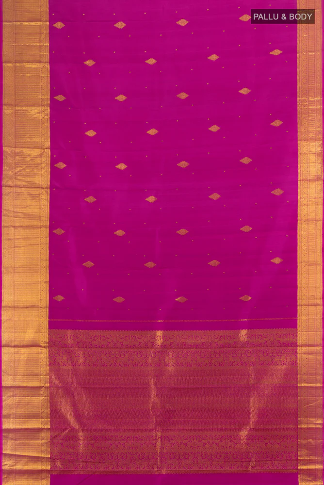 Purple Kanjivaram Silk Saree - Image 5