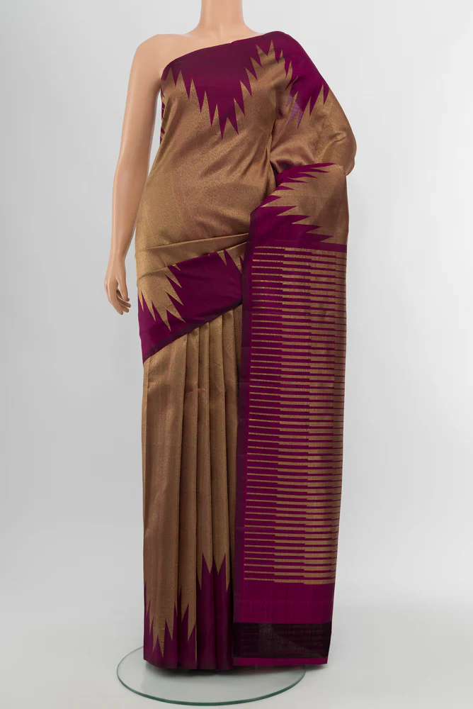 Purple Kanjivaram Silk Saree