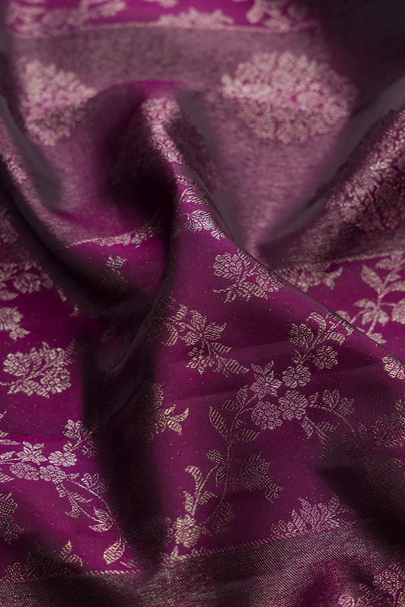 Purple Kanjivaram Silk Saree - Image 2