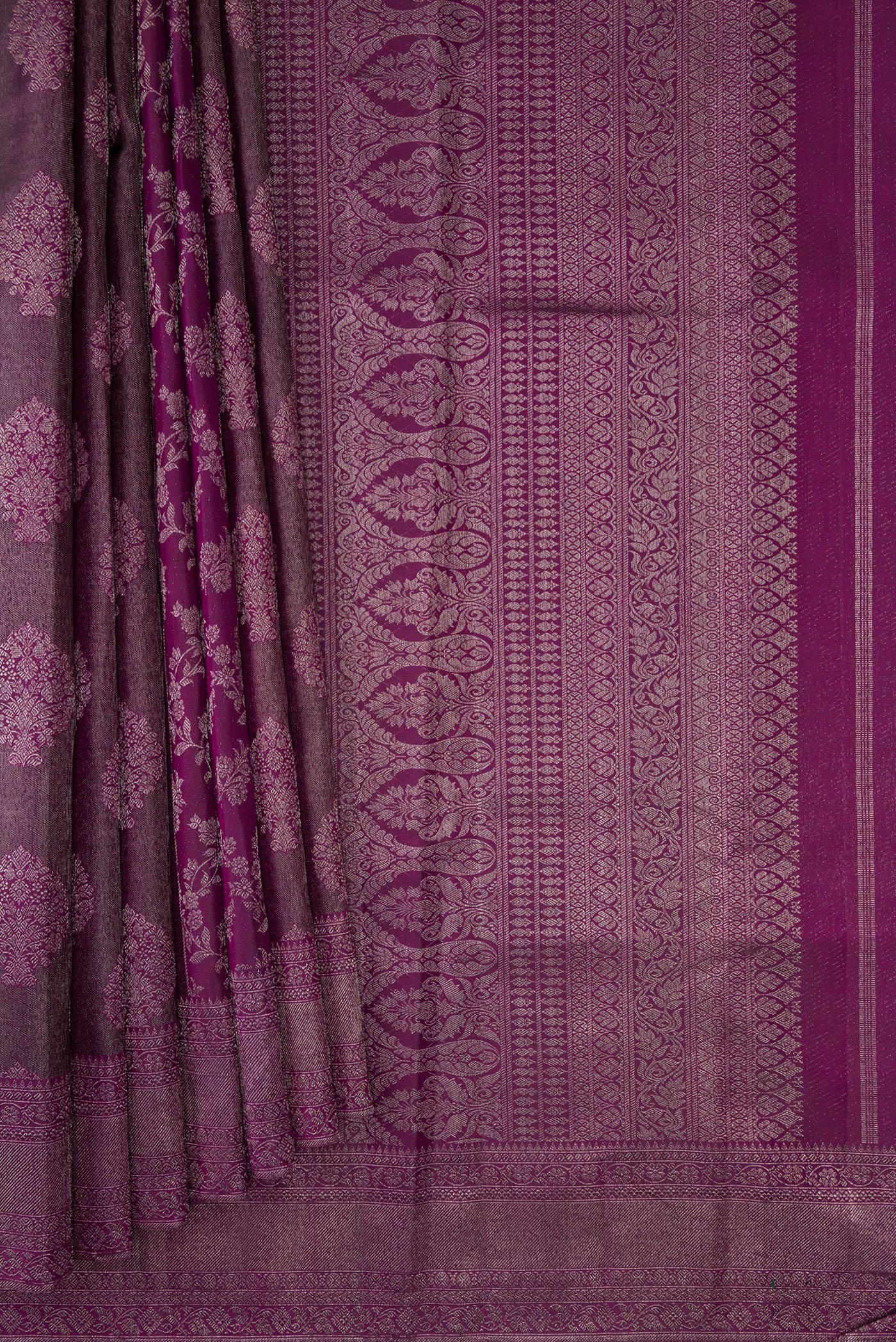 Purple Kanjivaram Silk Saree - Image 4
