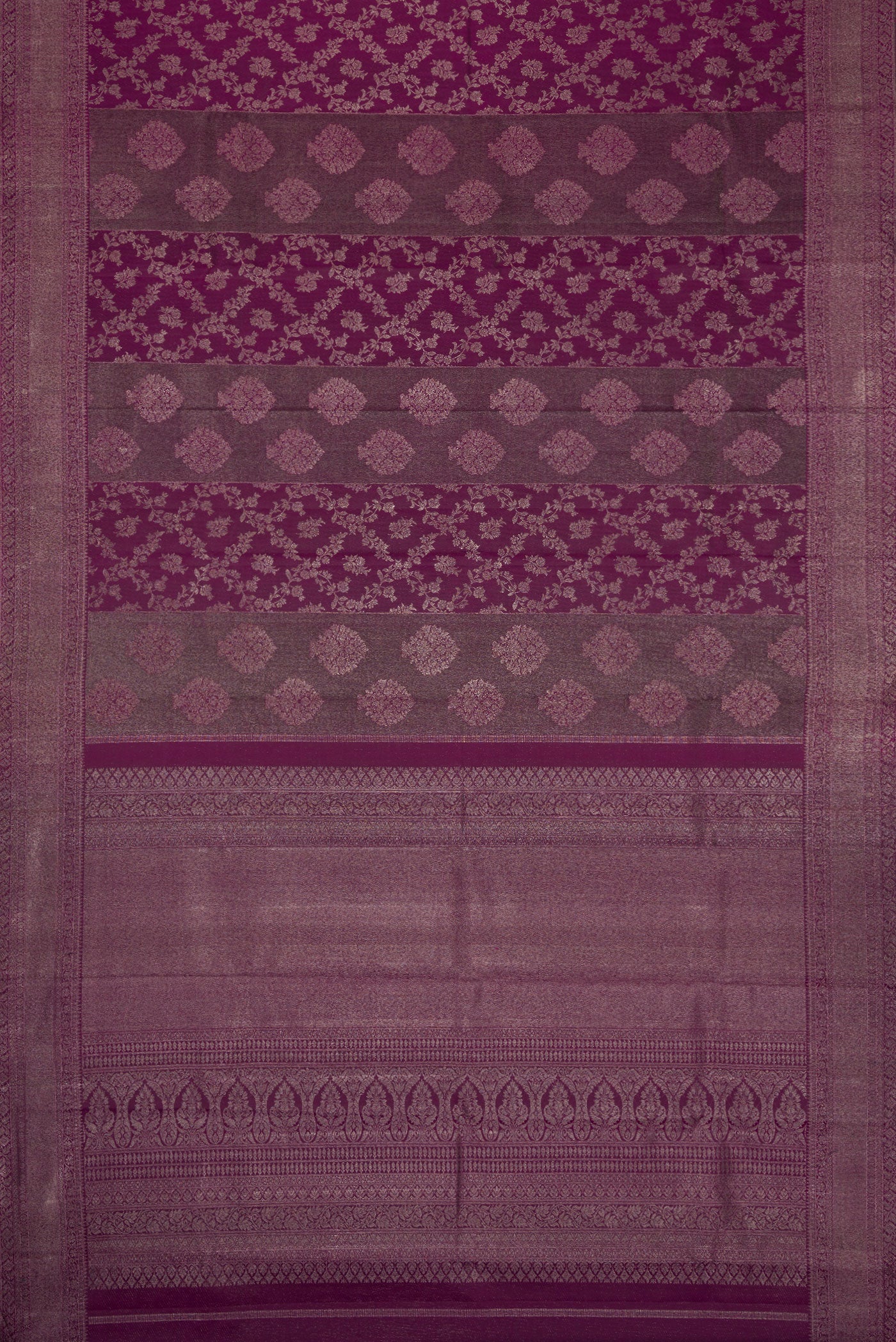 Purple Kanjivaram Silk Saree - Image 6