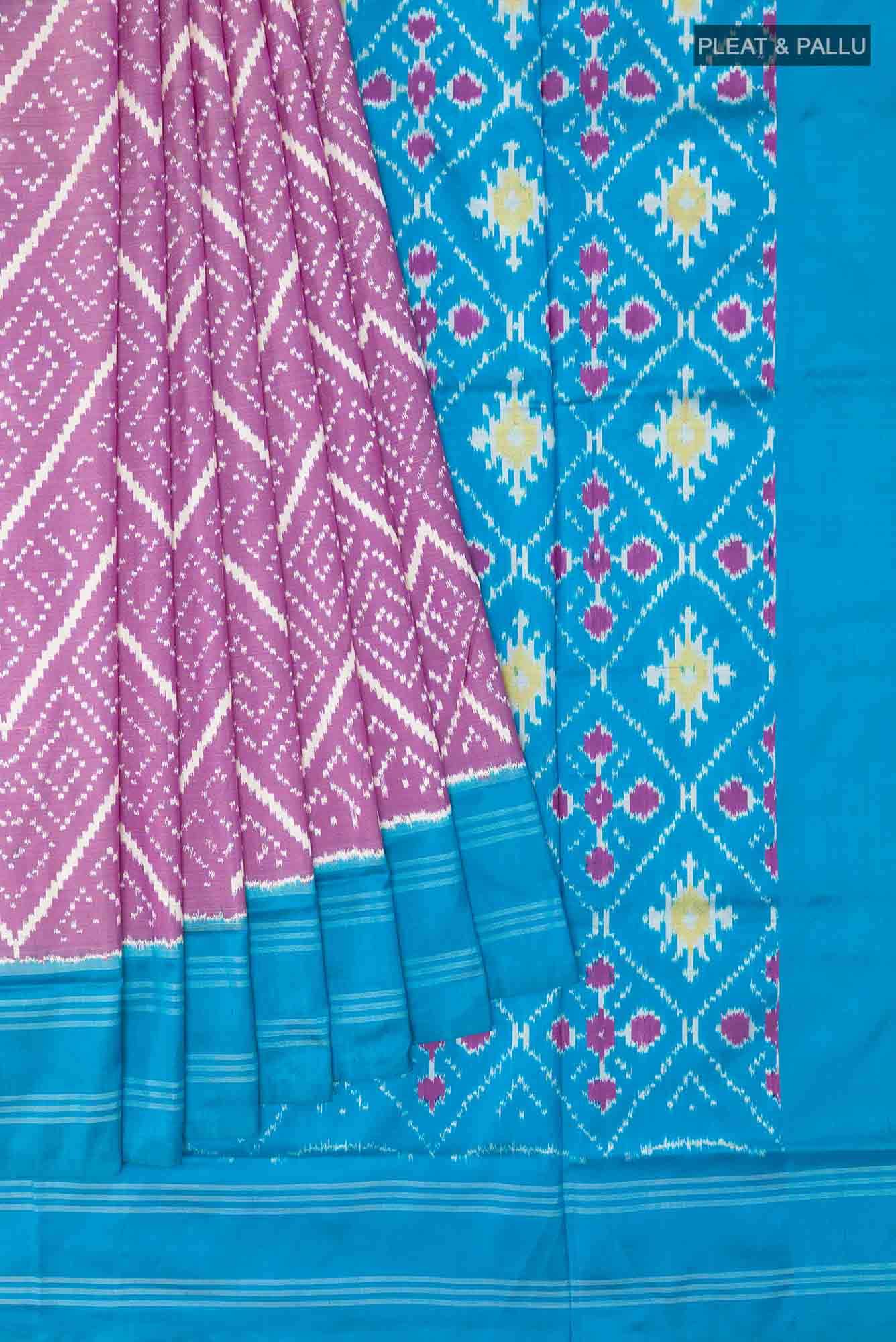 Purple Pochampally Saree - Image 2