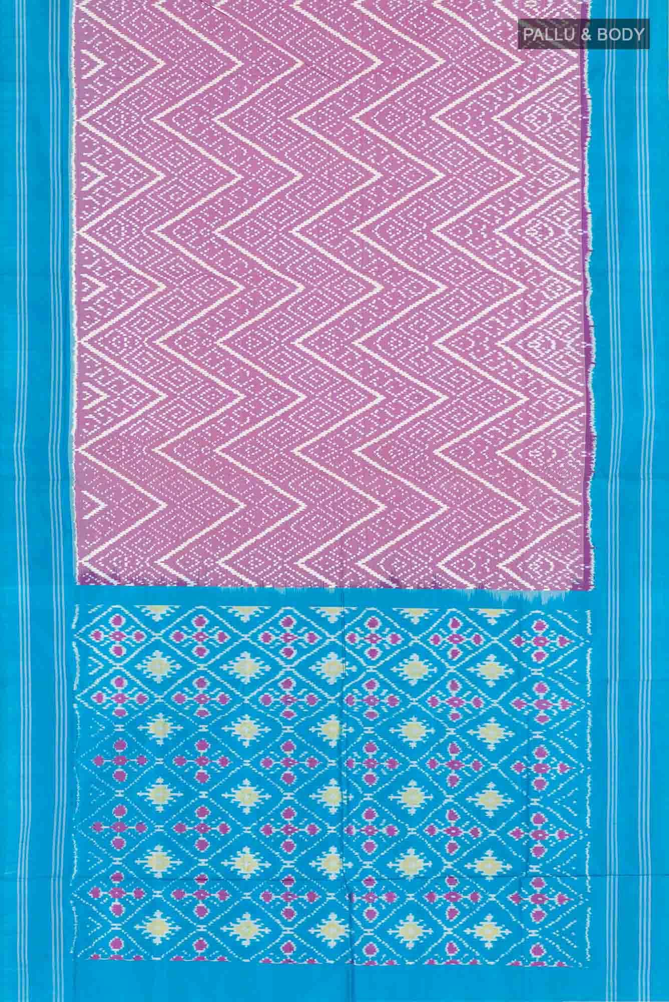 Purple Pochampally Saree - Image 4