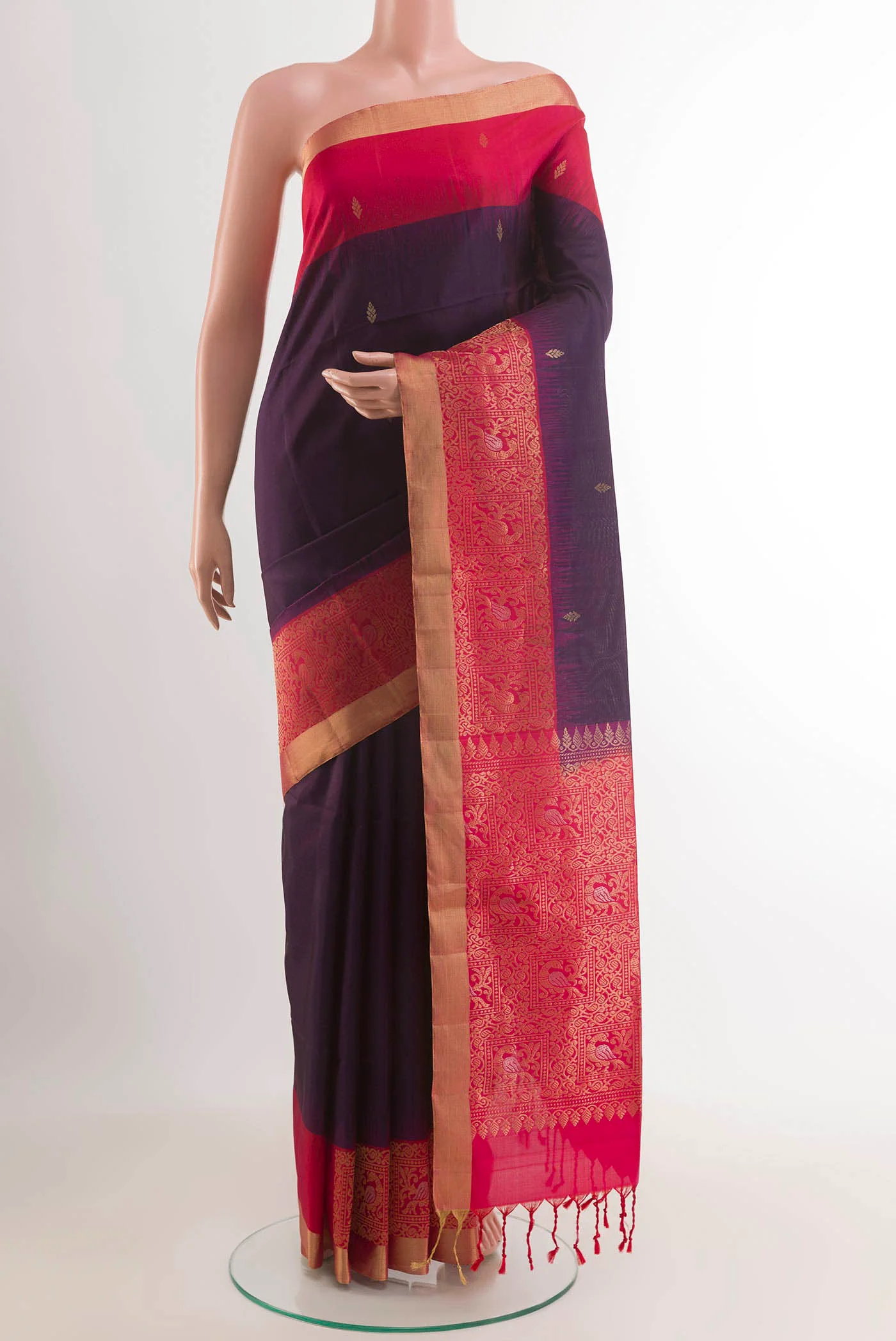 Purple Soft Silk Saree