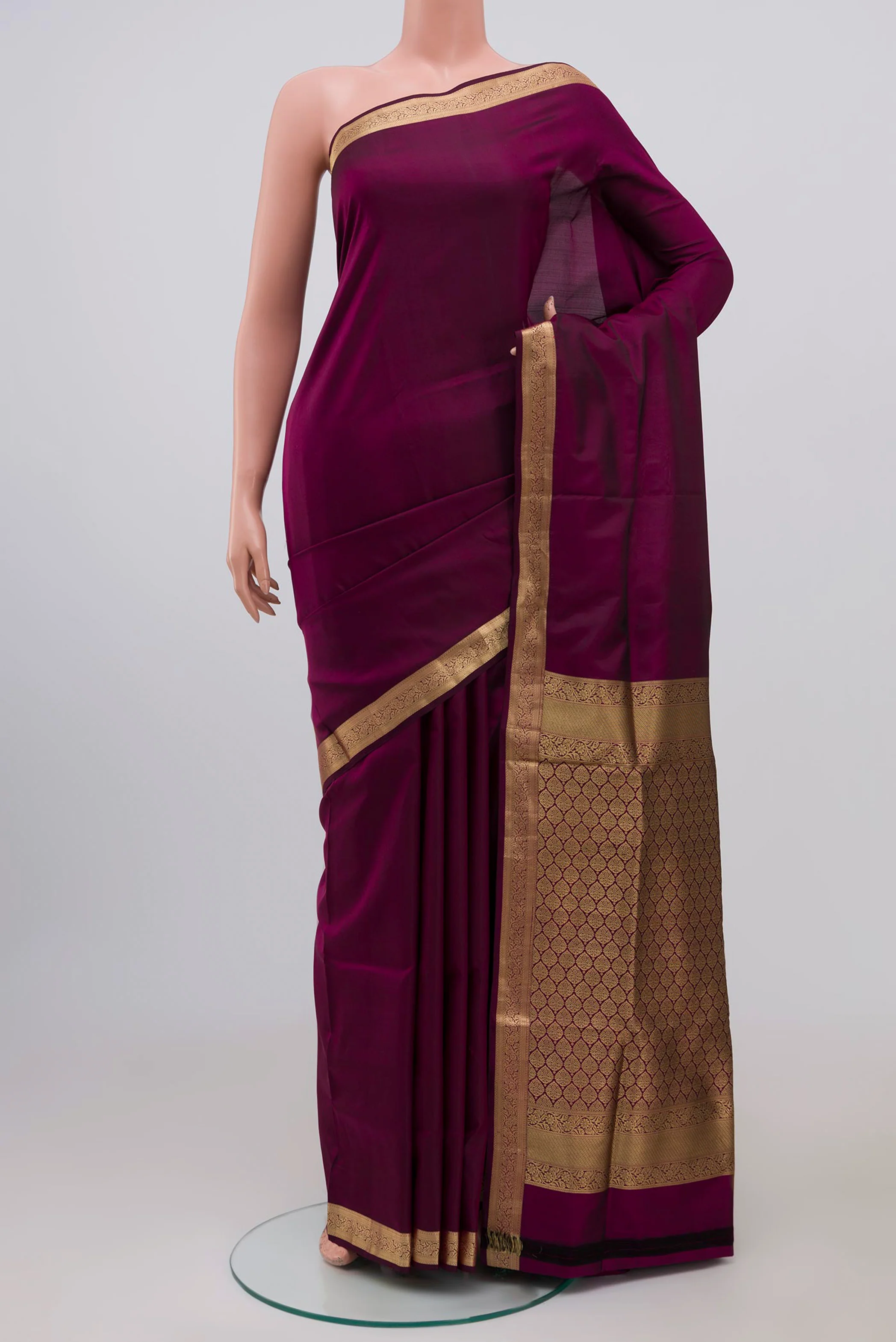 Purple Soft Silk Saree