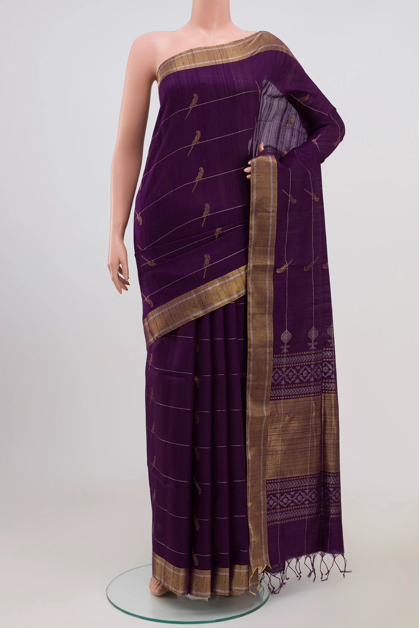 Violet Soft Silk Saree