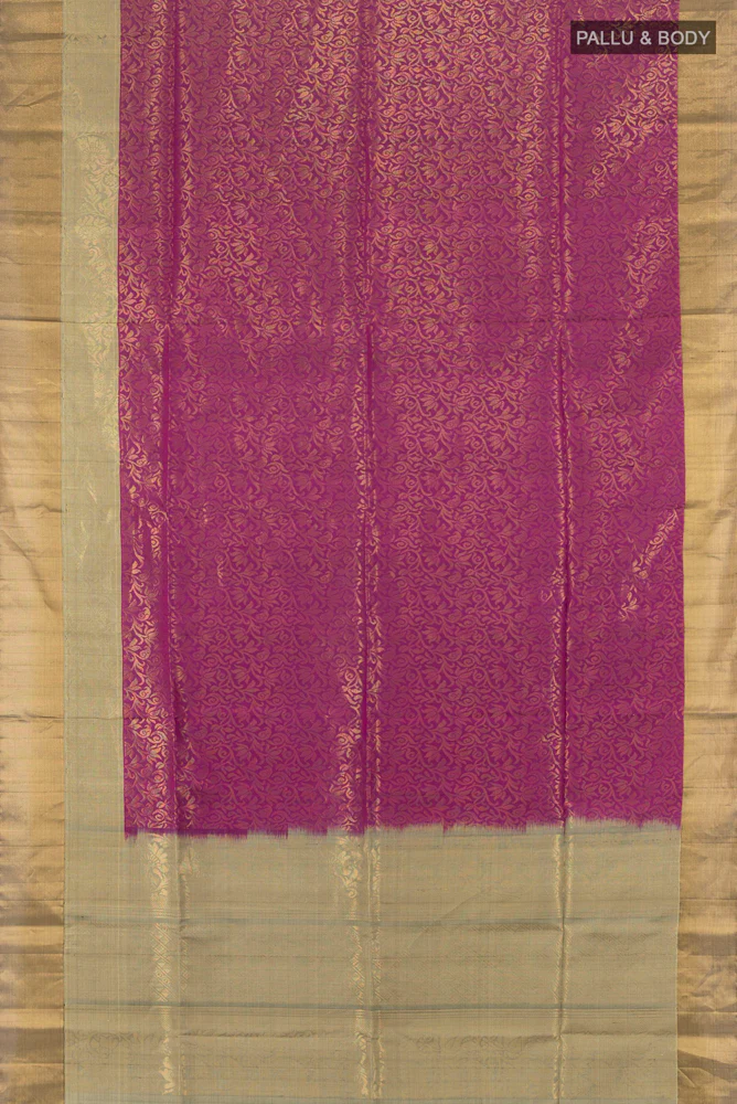 Purple Soft Silk Saree - Image 5
