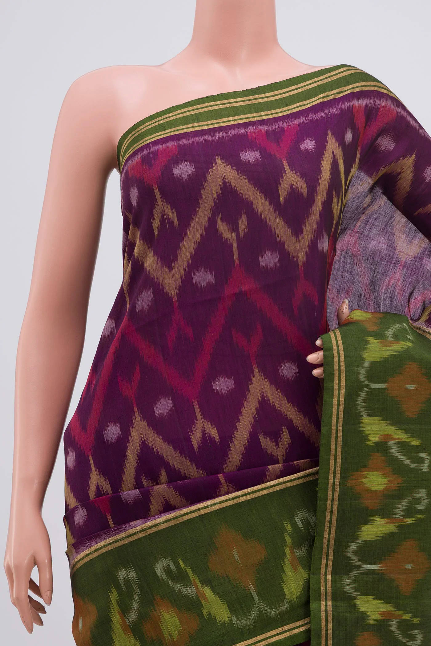 Purple Soft Silk Saree - Image 2