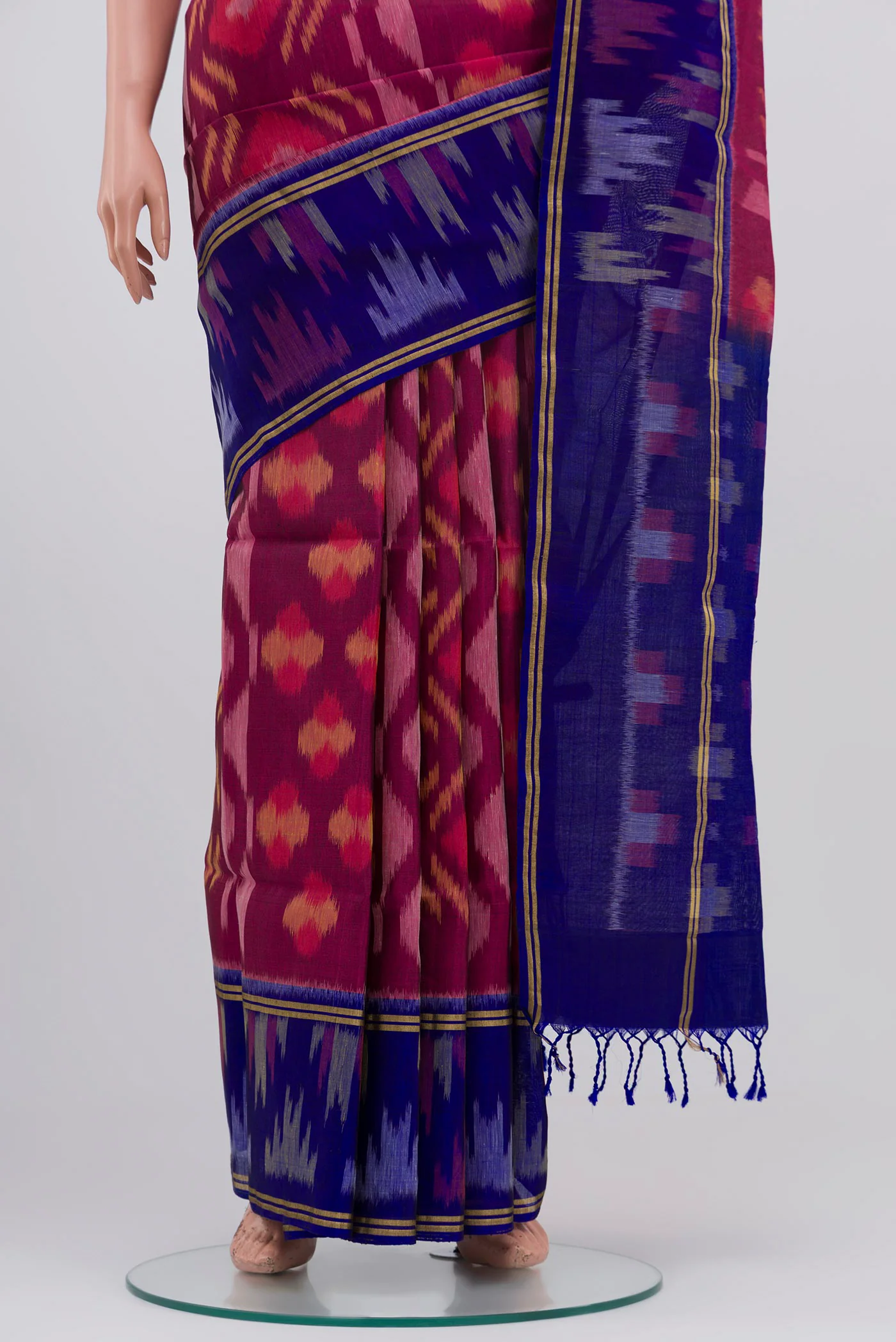 Purple Soft Silk Saree - Image 3