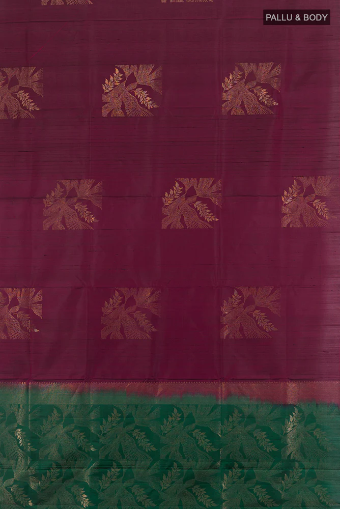Purple Soft Silk Saree - Image 5