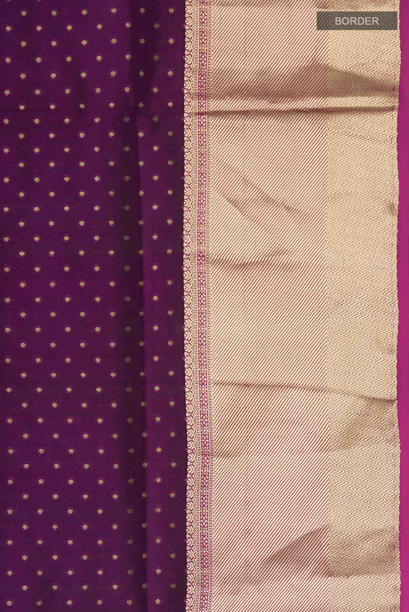Purple Soft Silk Saree - Image 3