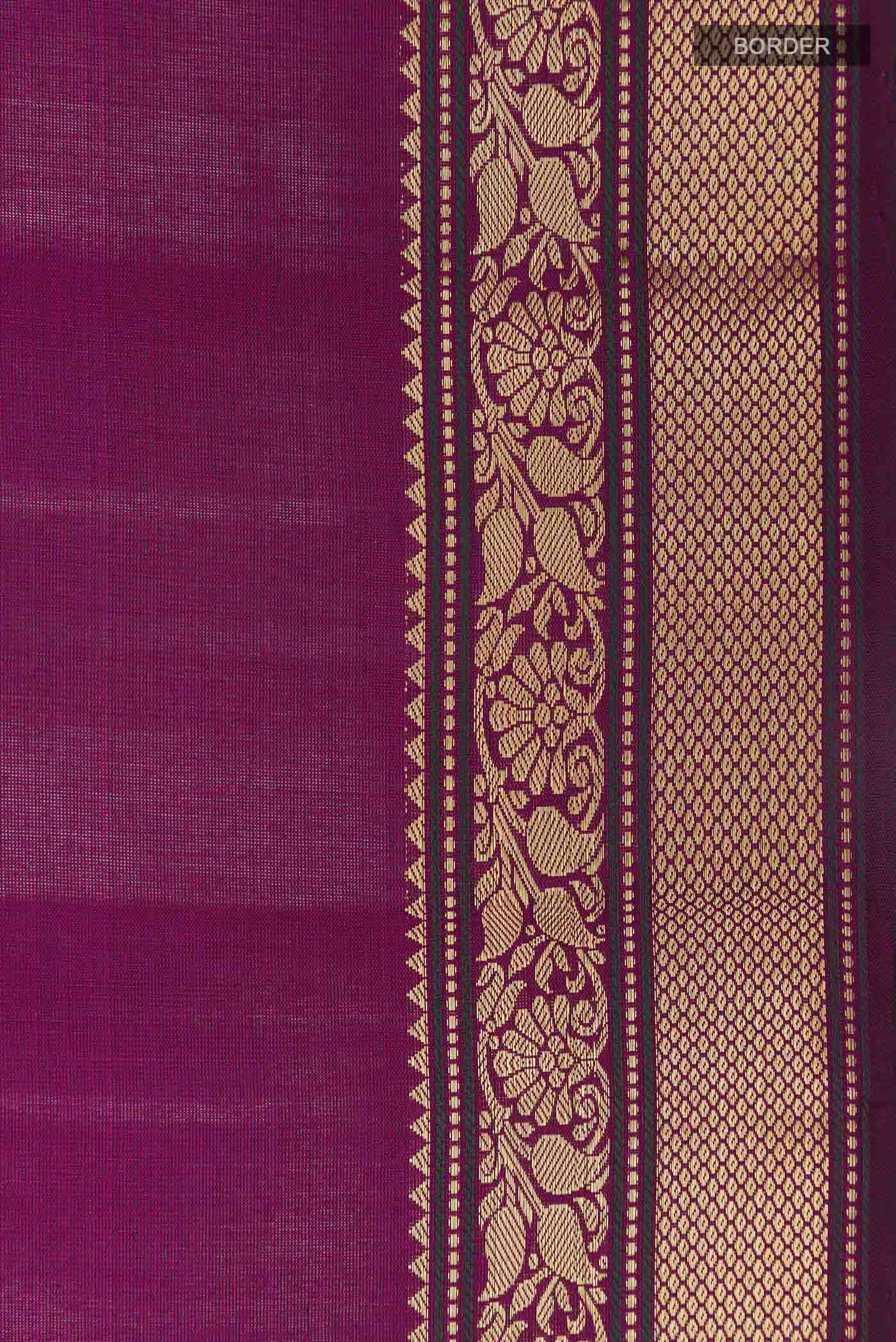 Purple Soft Silk Saree - Image 3
