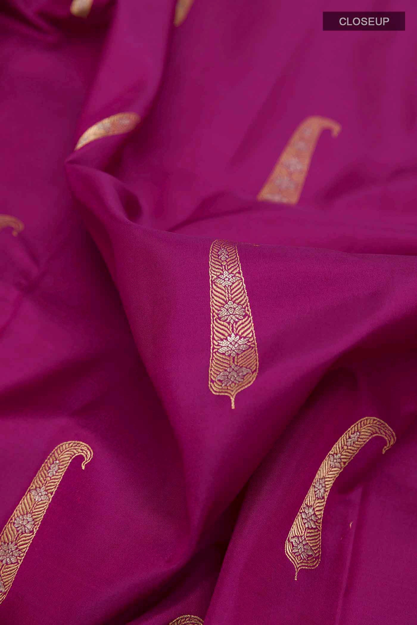 Purple Soft Silk Saree - Image 2