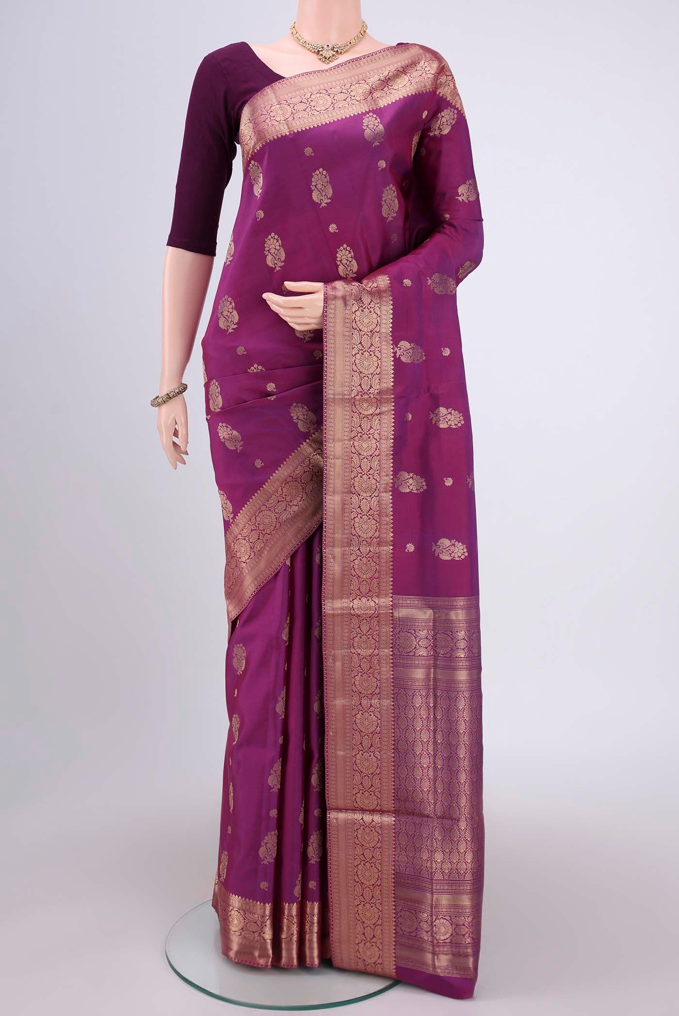 Purple Soft Silk Saree