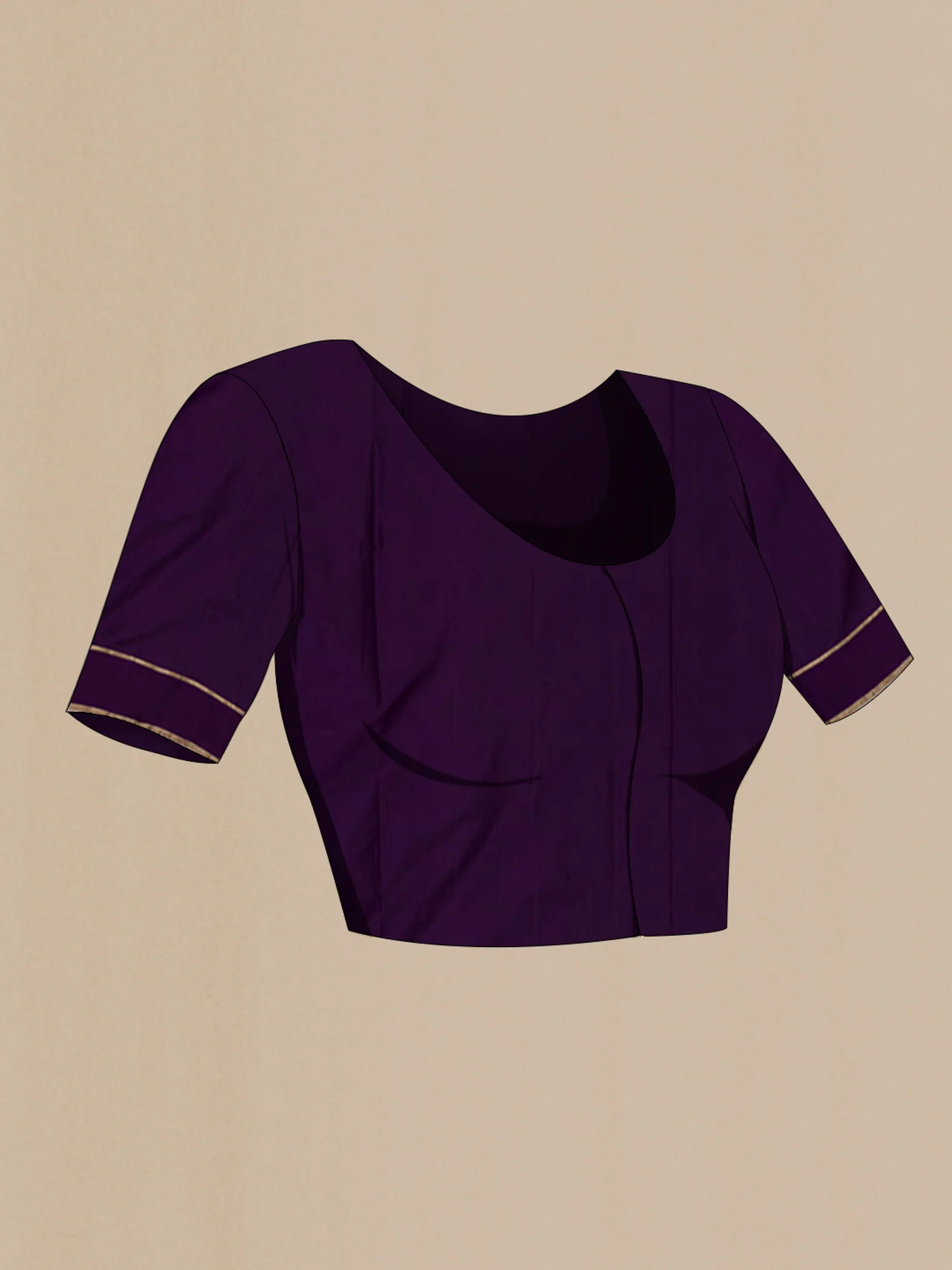 Purple Soft Silk Saree - Image 4