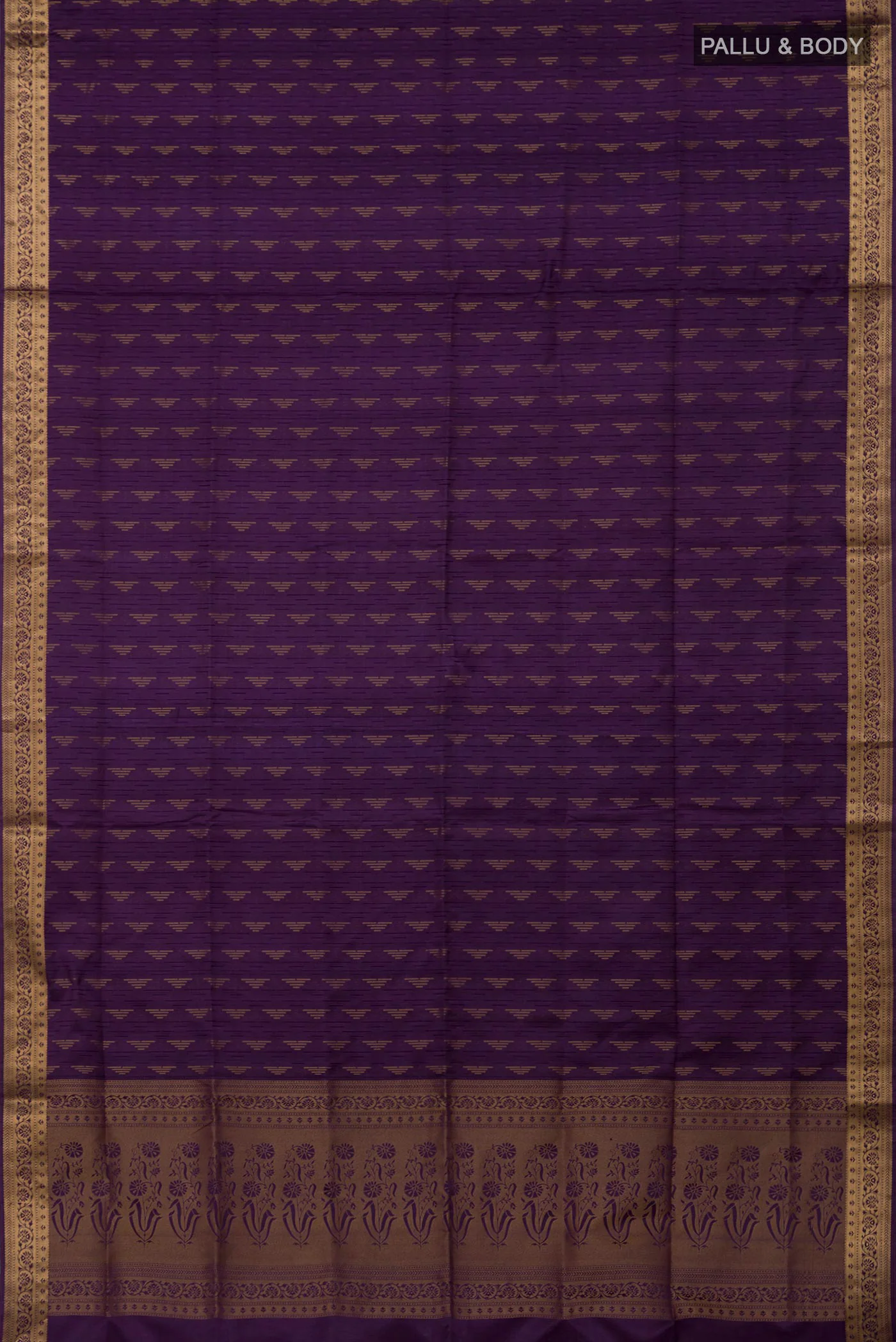 Violet Soft Silk Saree - Image 5