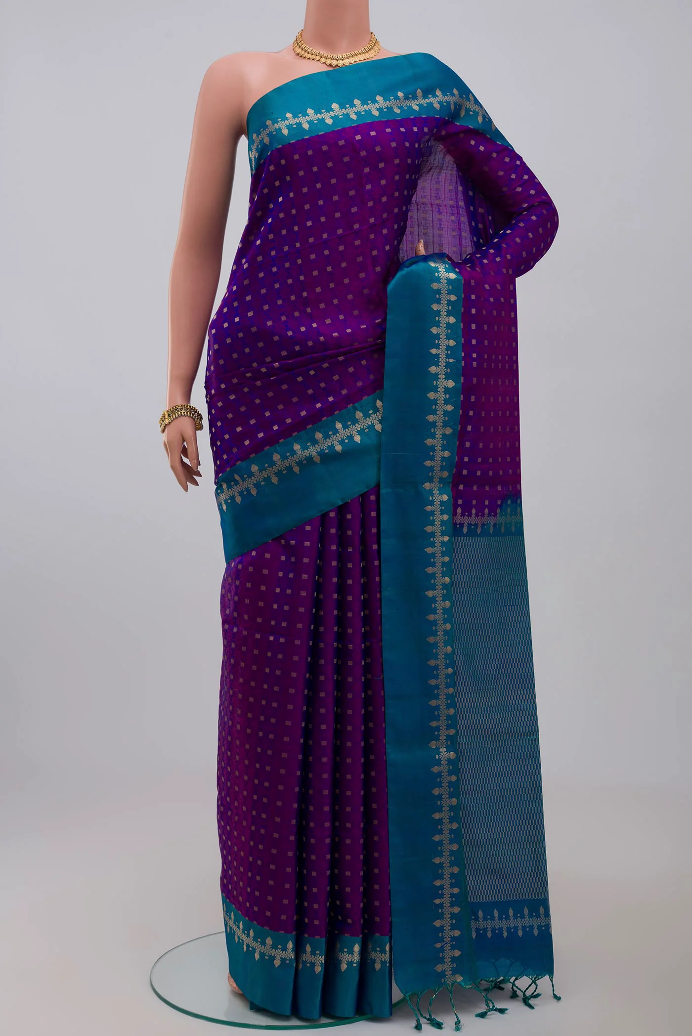 Purple Soft Silk Saree