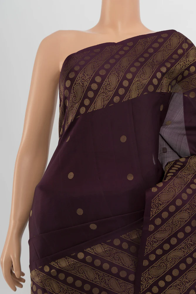 Purple Soft Silk Saree - Image 2