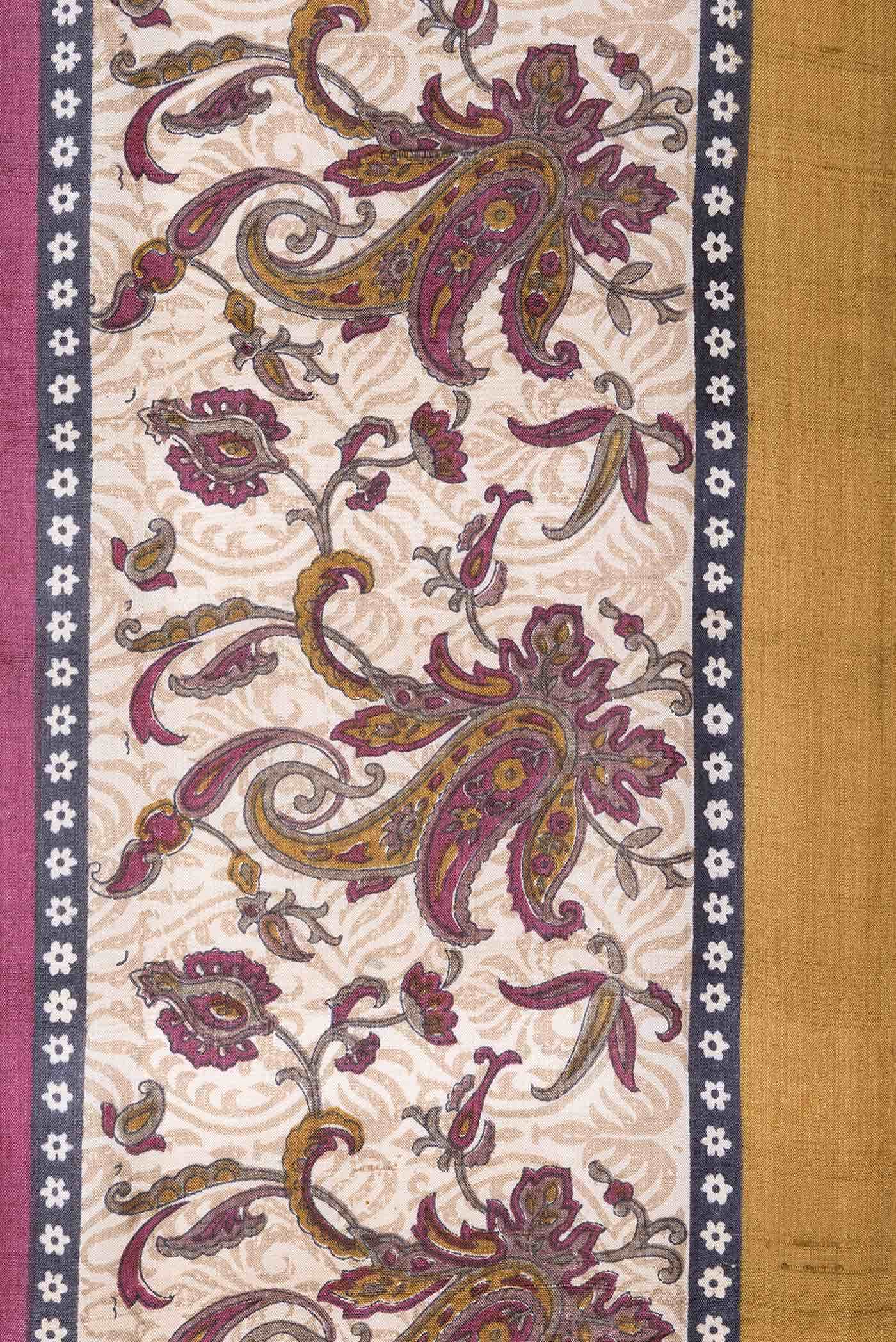 Purple Tussar Silk Saree - Image 3