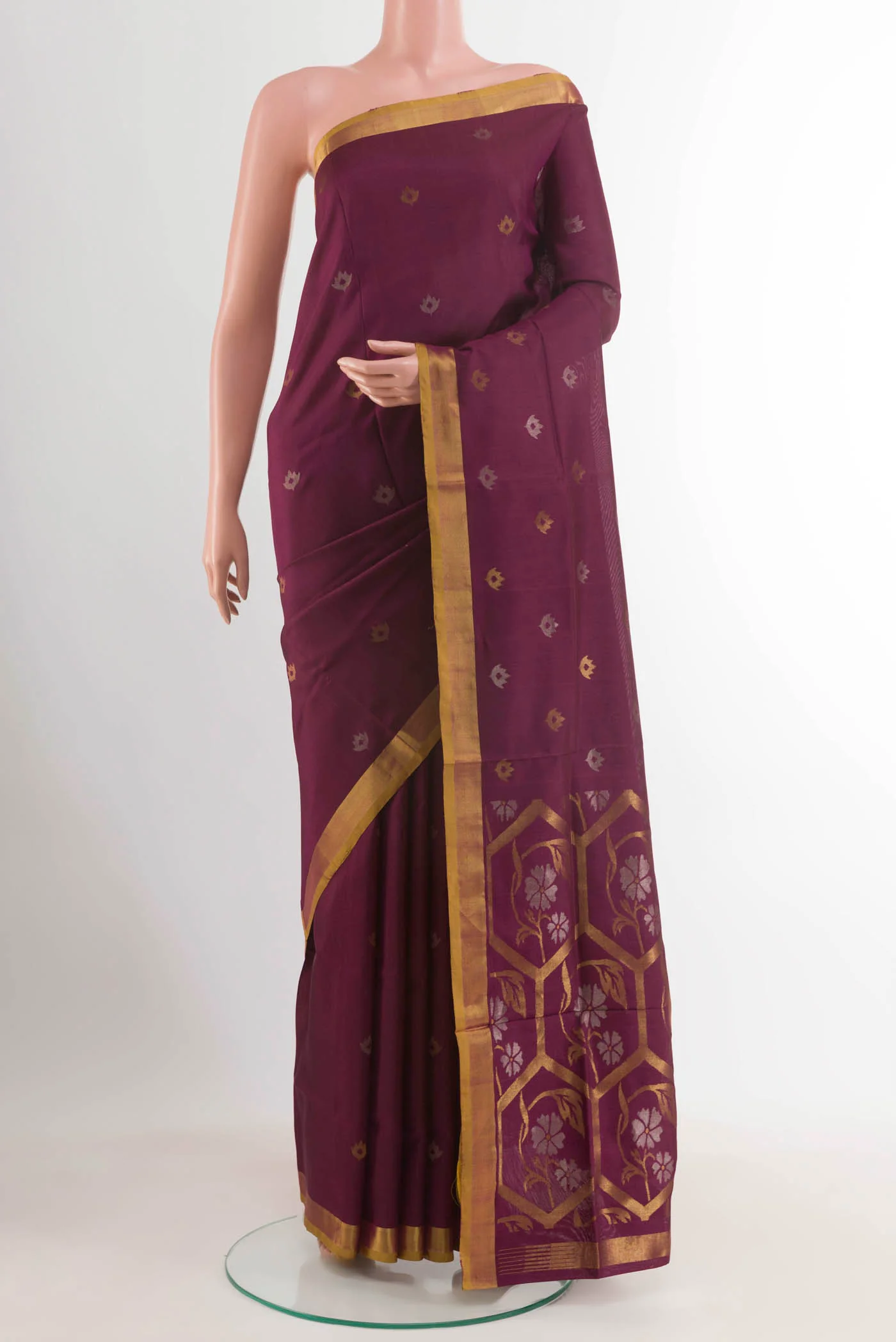 Purple Uppada Silk Saree