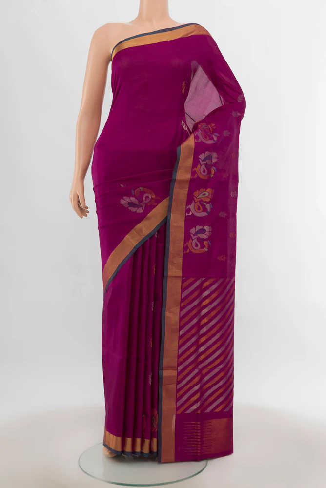 Magenta Uppada Silk Saree