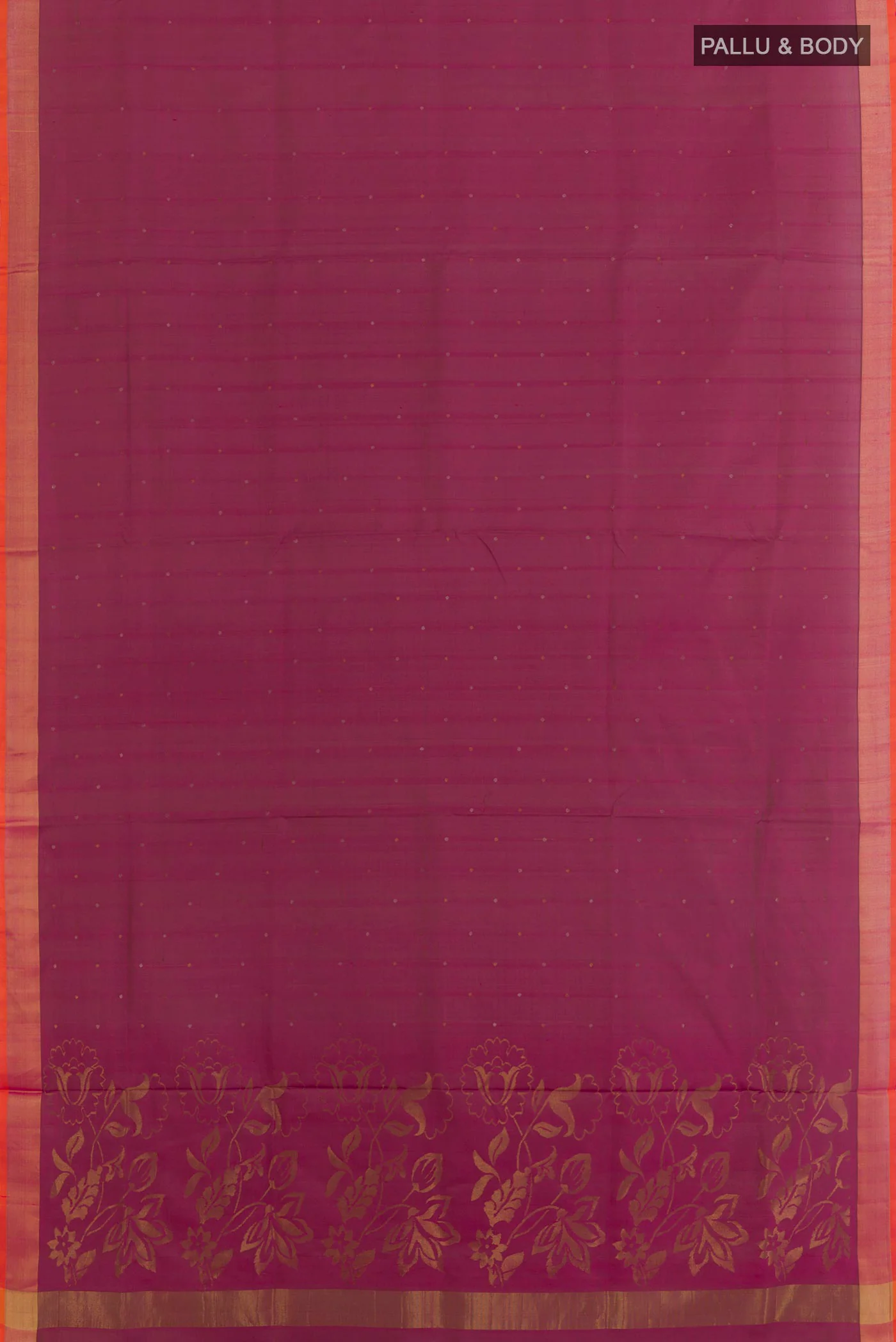 Magenta Uppada Silk Saree - Image 3