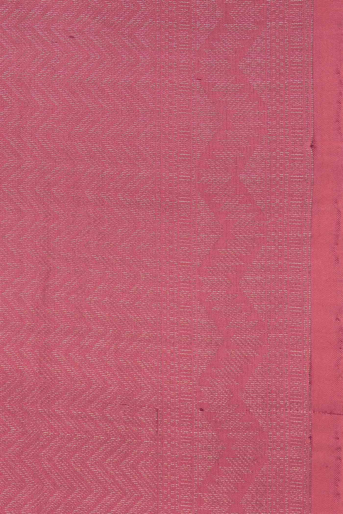 Pink Soft Silk Saree - Image 3