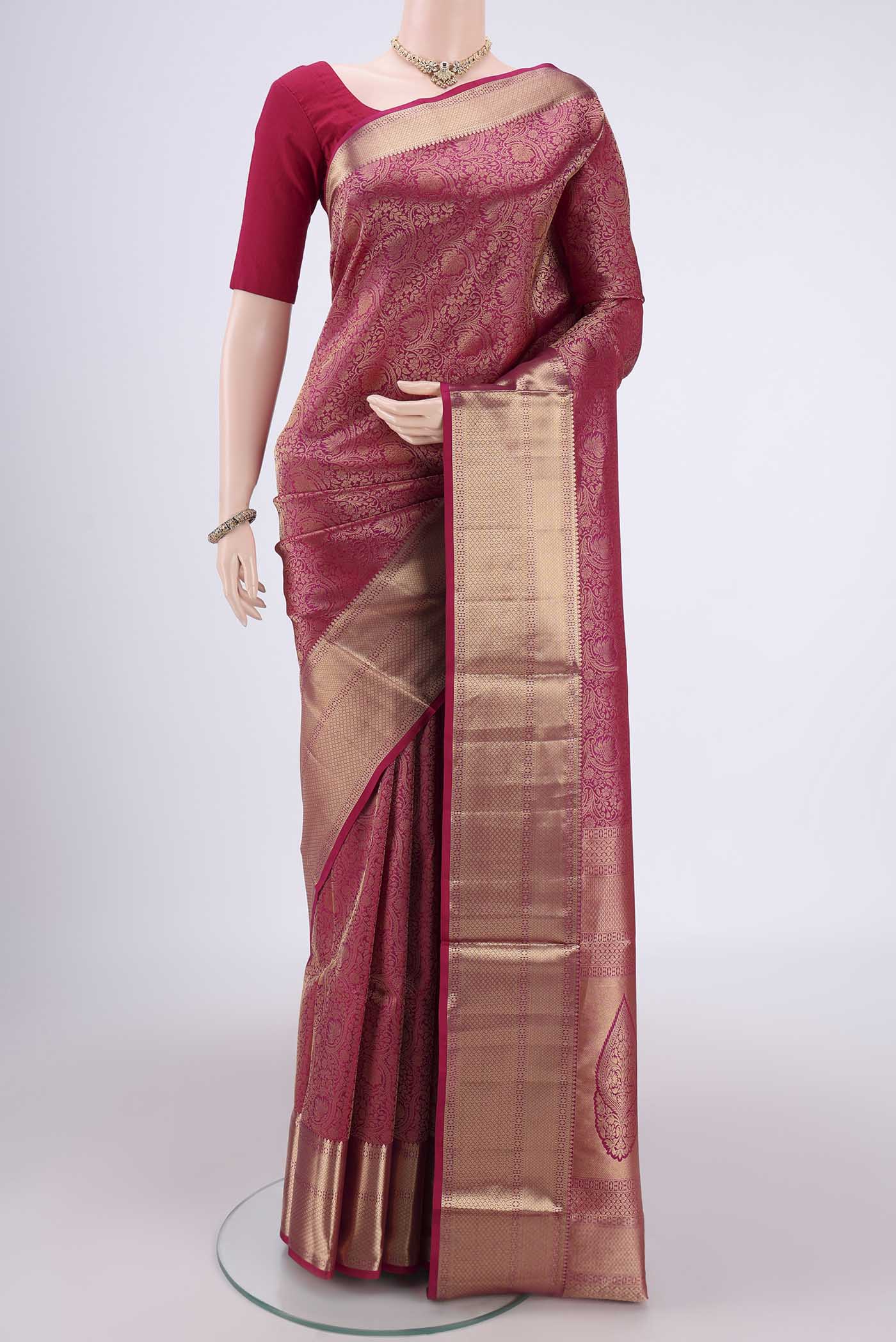Pink Soft Silk Saree