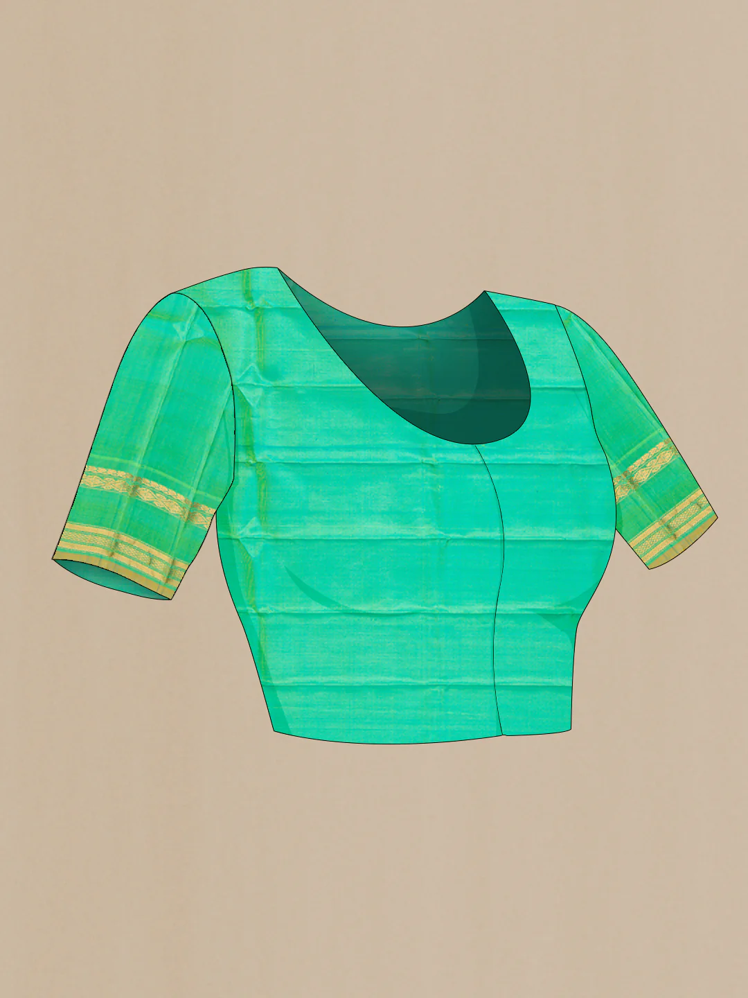 Rani Pink Gadwal Silk Saree - Image 5