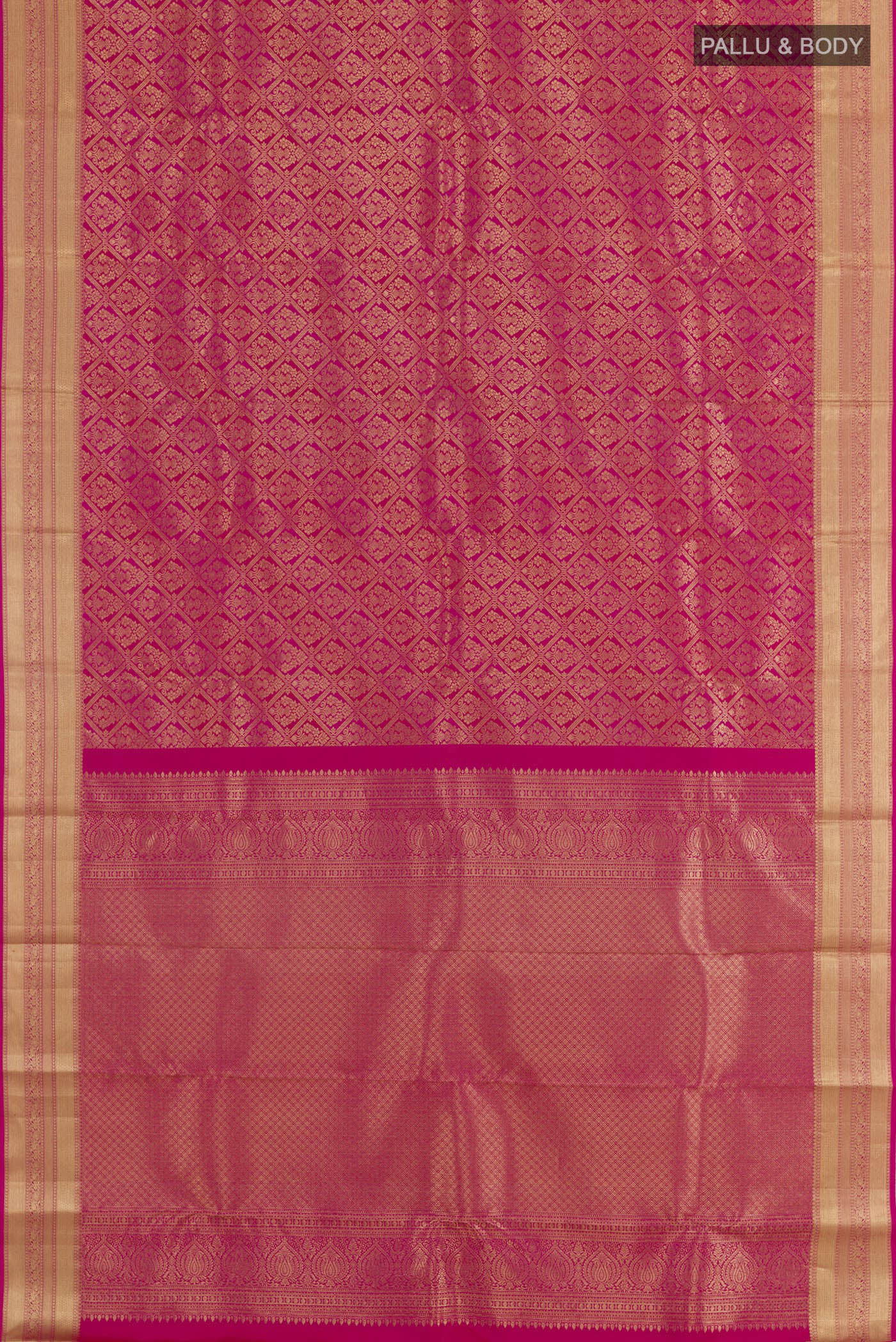 Pink Kanchipuram Silk Saree - Image 3