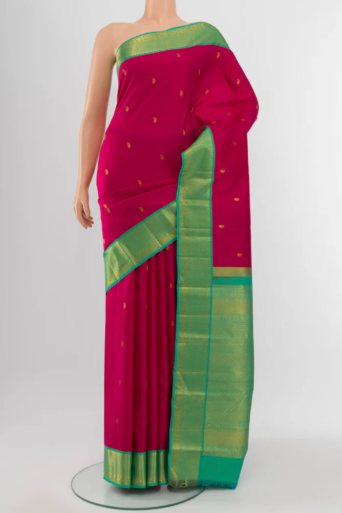 Rani Pink Kanchipuram Silk Saree