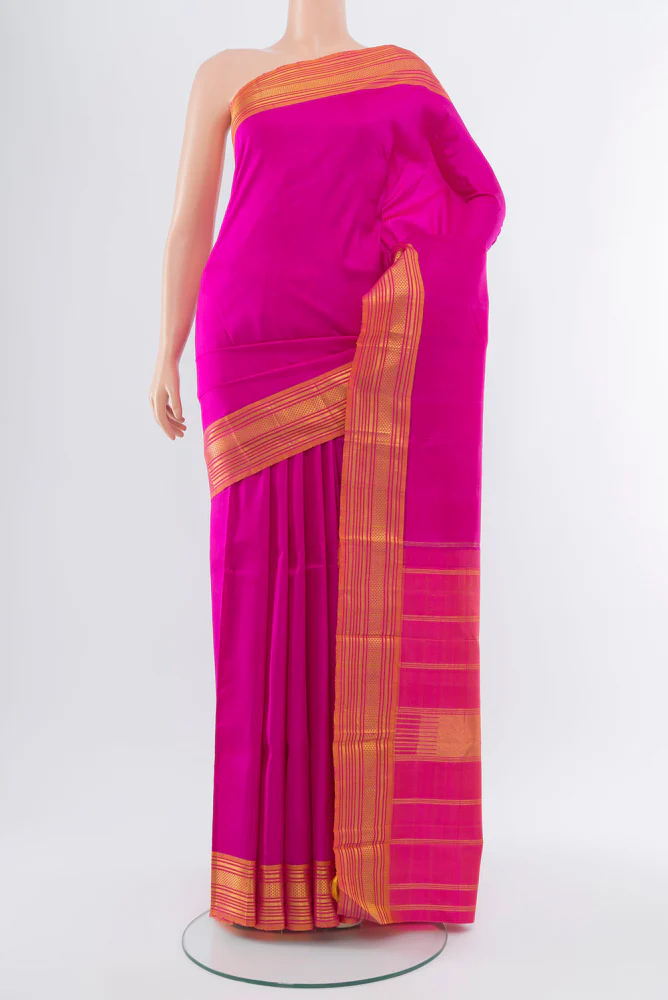 Rani Pink Kanchipuram Silk Saree