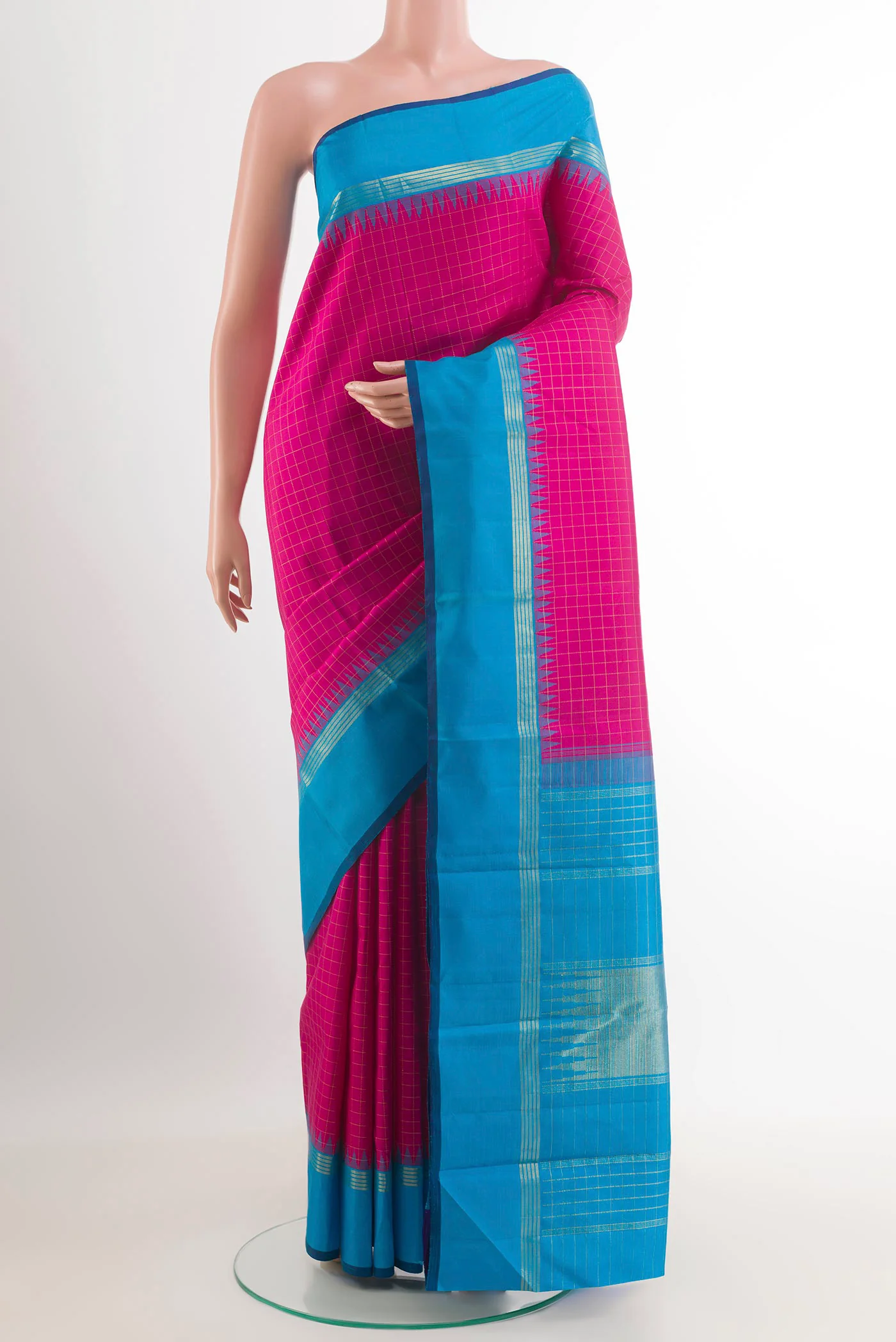 Magenta Kanjivaram Silk Saree