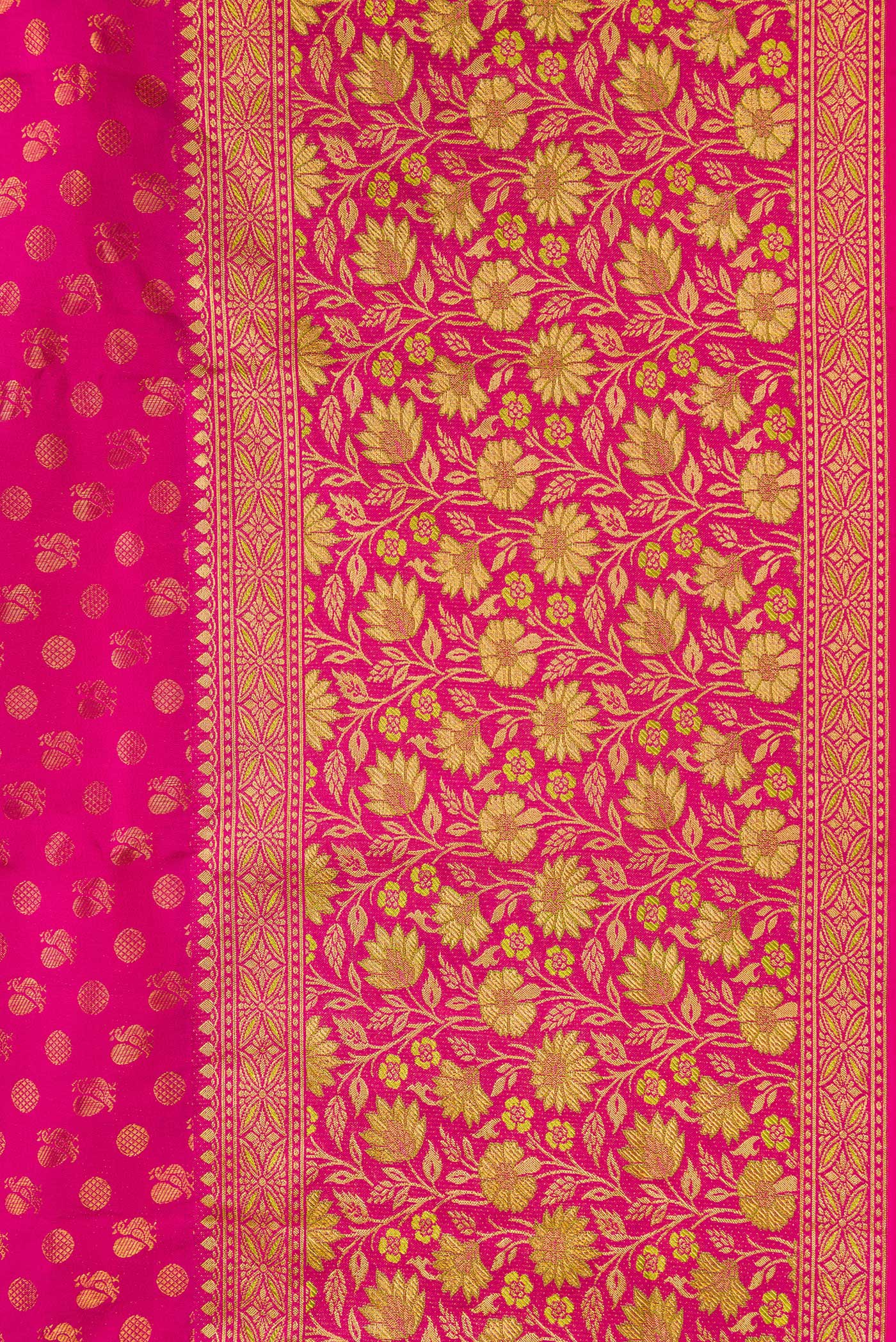 Rani Pink Kanjivaram Silk Saree - Image 3