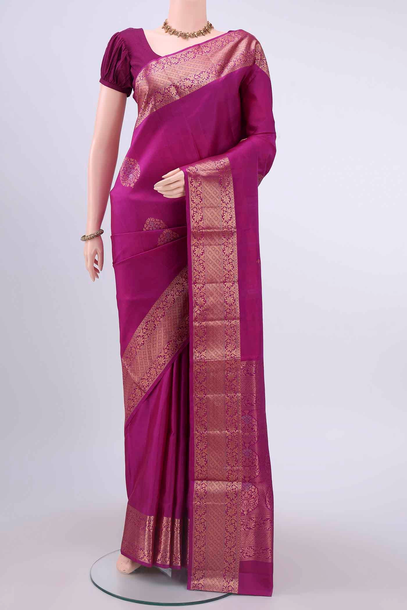 Rani Pink Soft Silk Saree