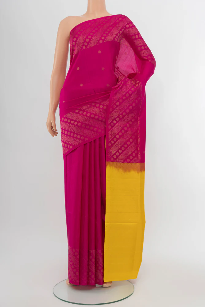 Rani Pink Soft Silk Saree