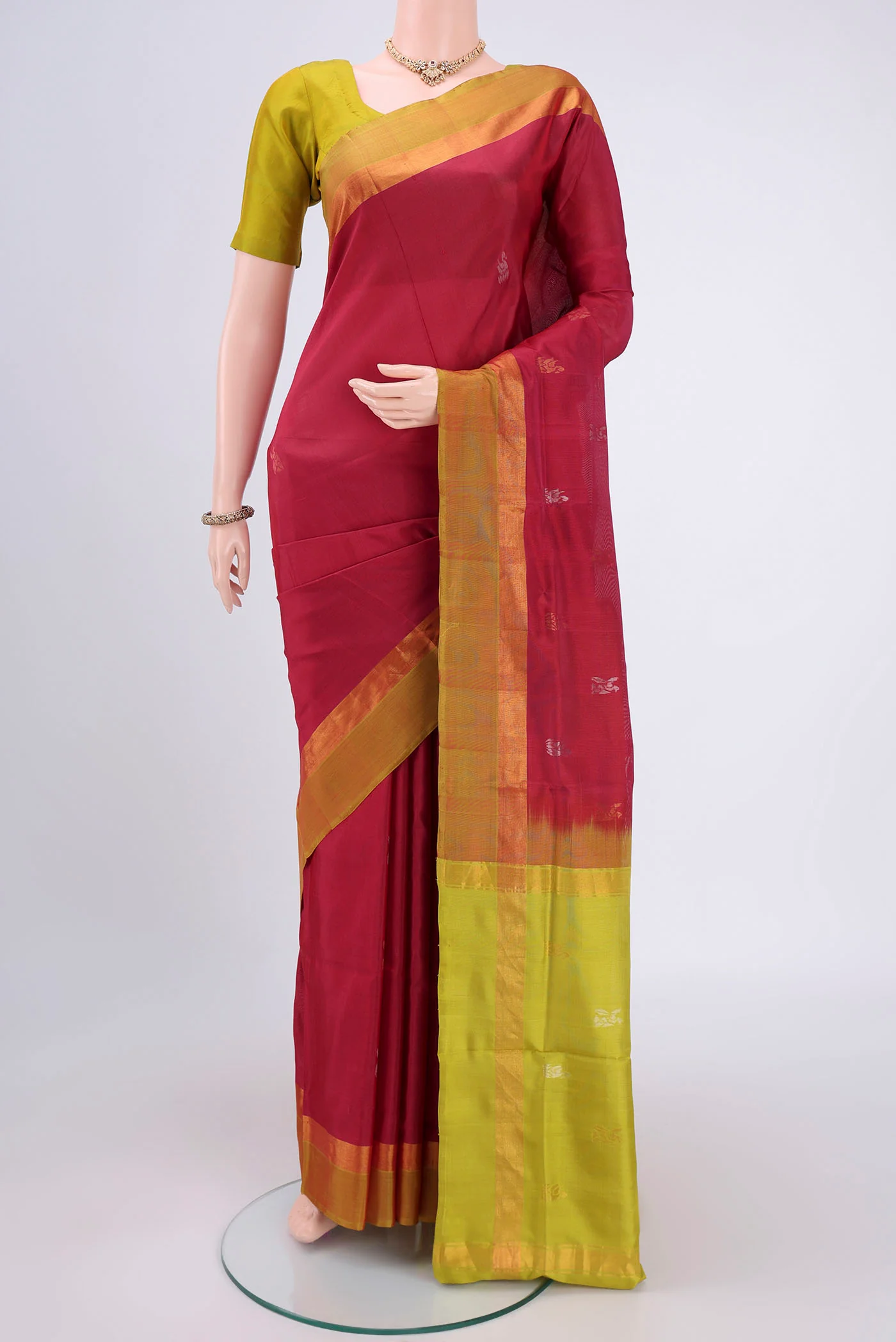 Maroon Uppada Silk Saree