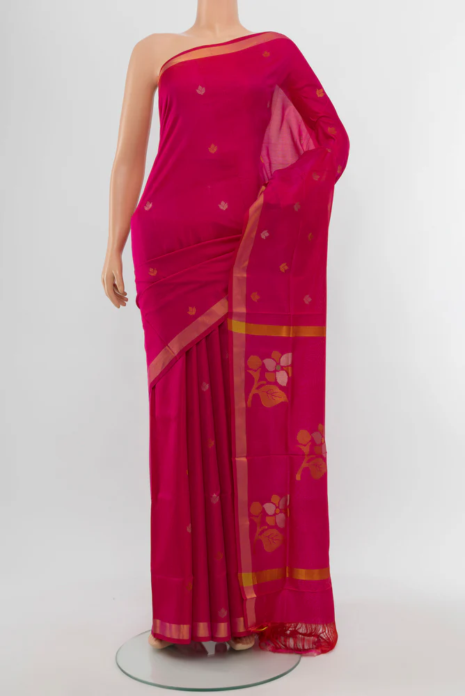 Rani Pink Uppada Silk Saree