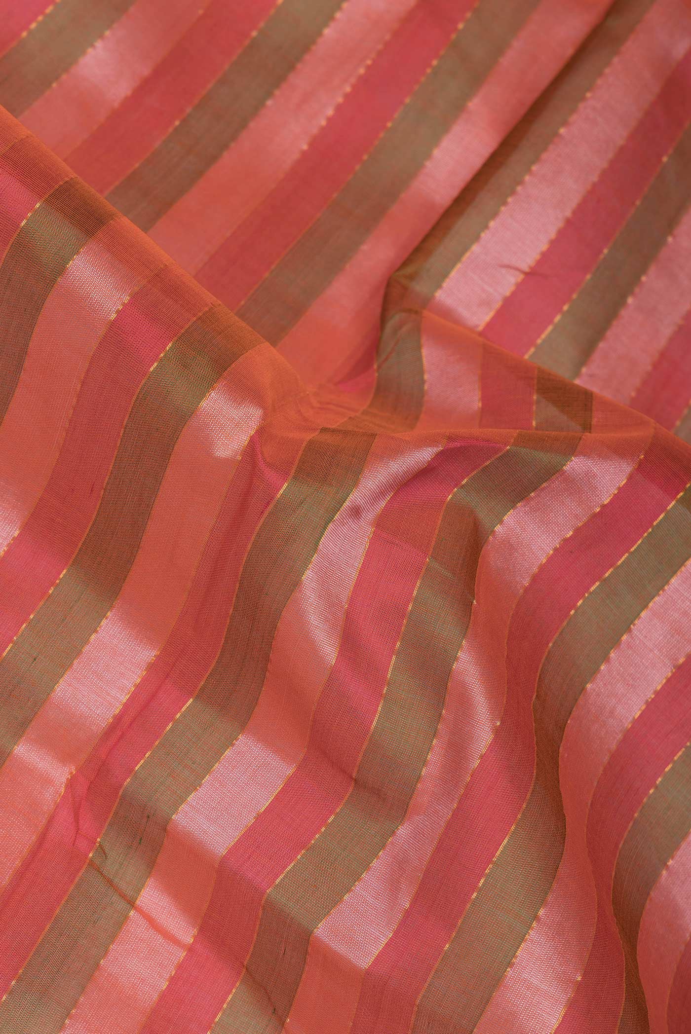 Multi Color Silk Cotton Saree - Image 2